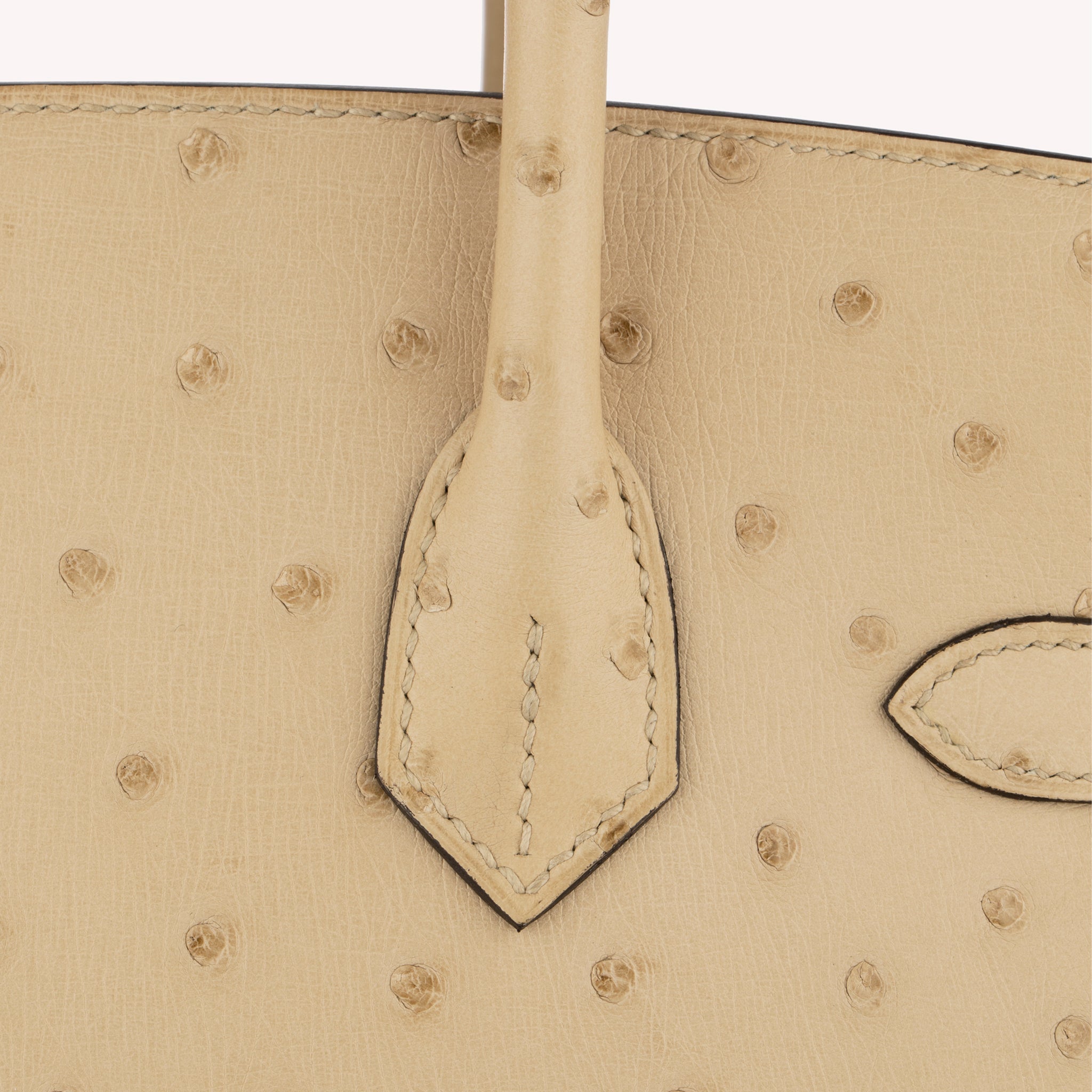 HERMES 30CM BIRKIN PARCHEMIN OSTRICH LEATHER GOLD HARDWARE - On Repeat