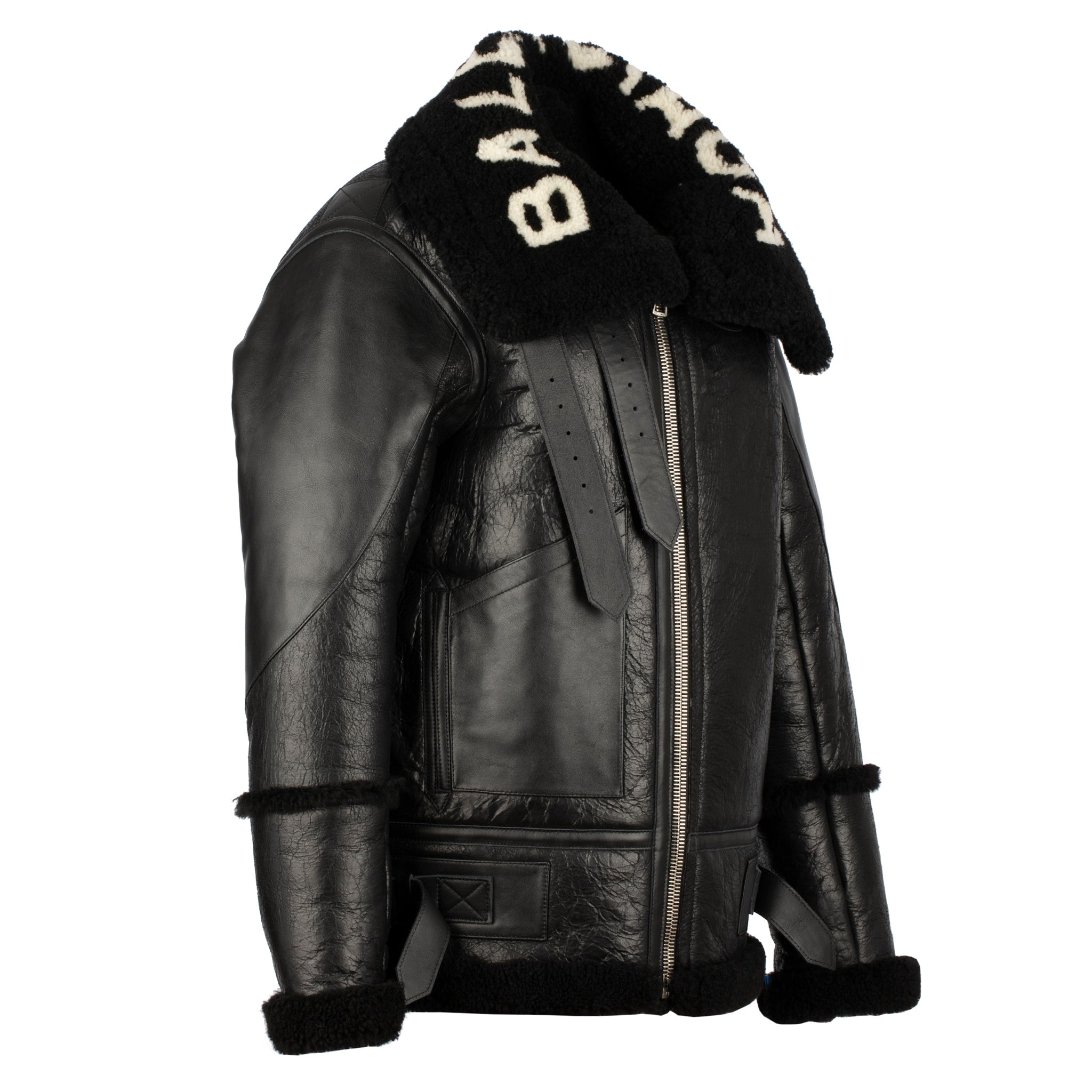 BALENCIAGA LE BOMBARDIER BLACK LEATHER BIKER JACKET 38 FR - On Repeat