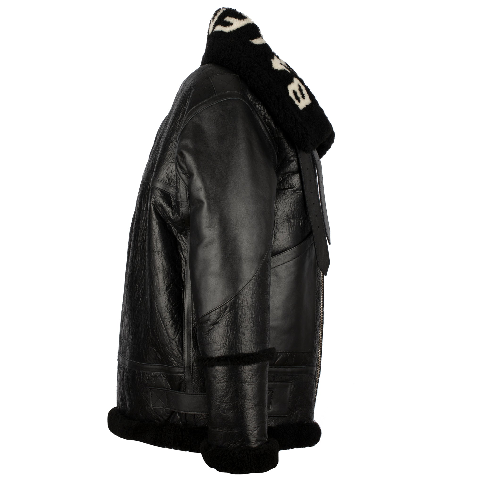 BALENCIAGA LE BOMBARDIER BLACK LEATHER BIKER JACKET 38 FR - On Repeat
