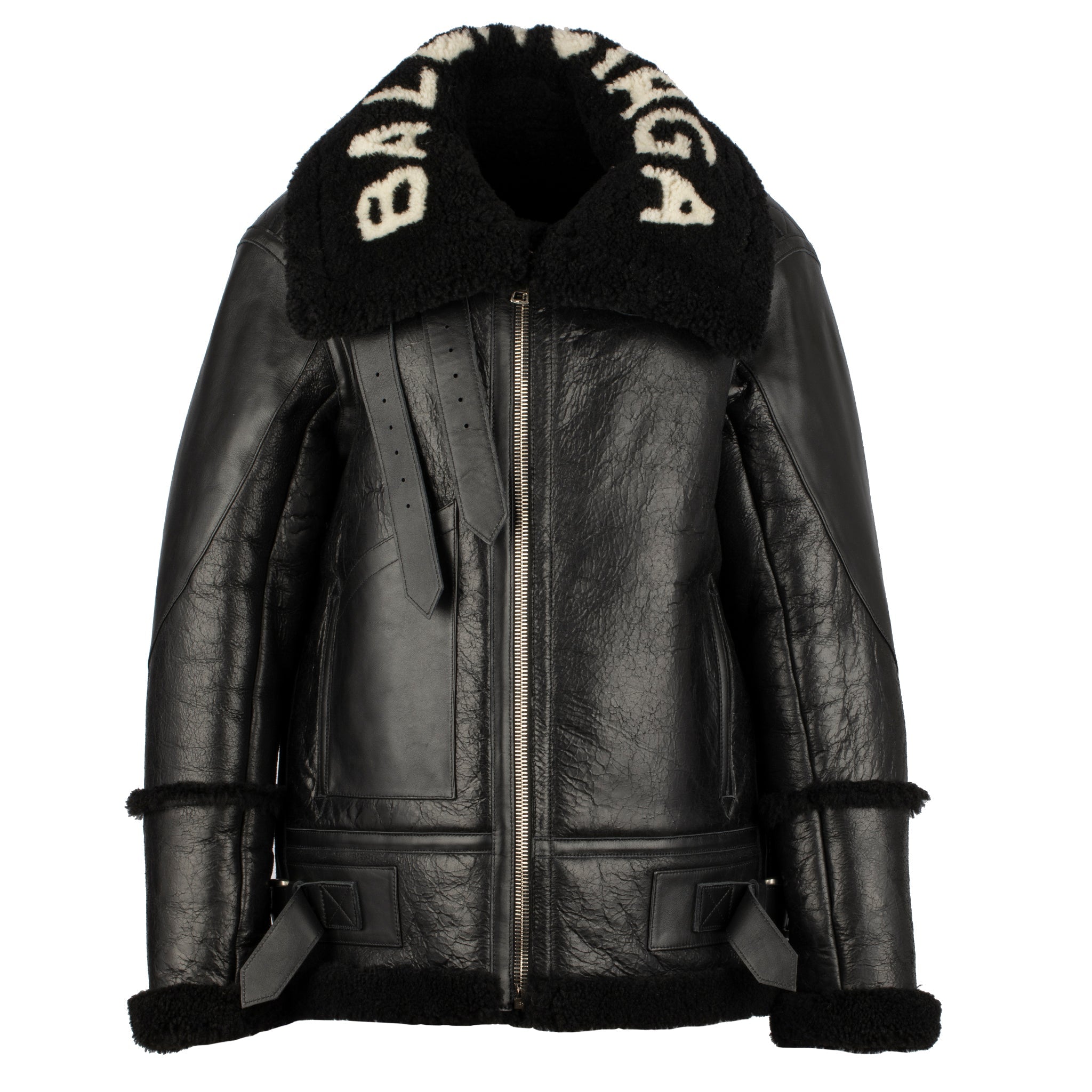 BALENCIAGA LE BOMBARDIER BLACK LEATHER BIKER JACKET 38 FR - On Repeat