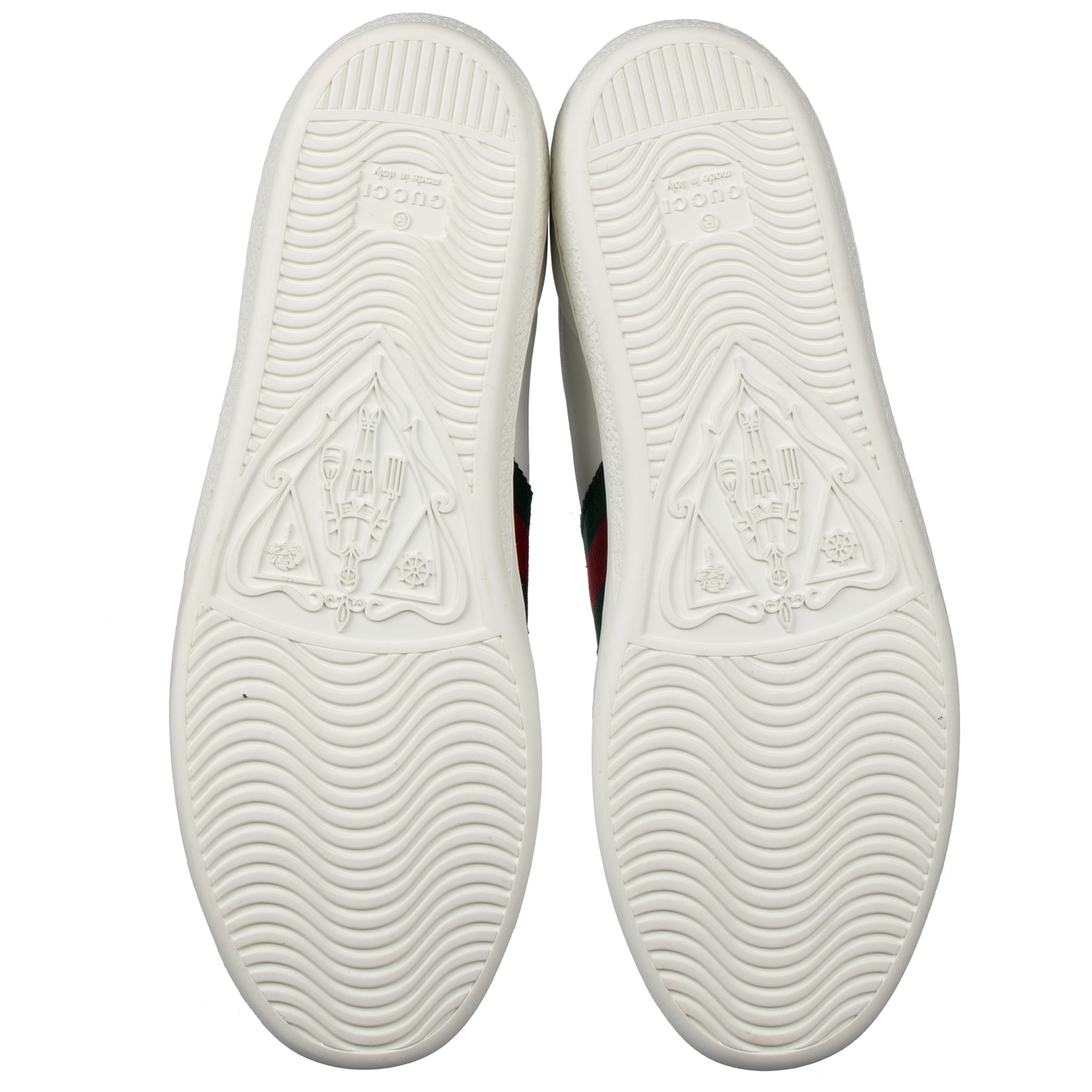 GUCCI ACE SNEAKER WHITE GREEN & RED STRIPE 38 IT - On Repeat