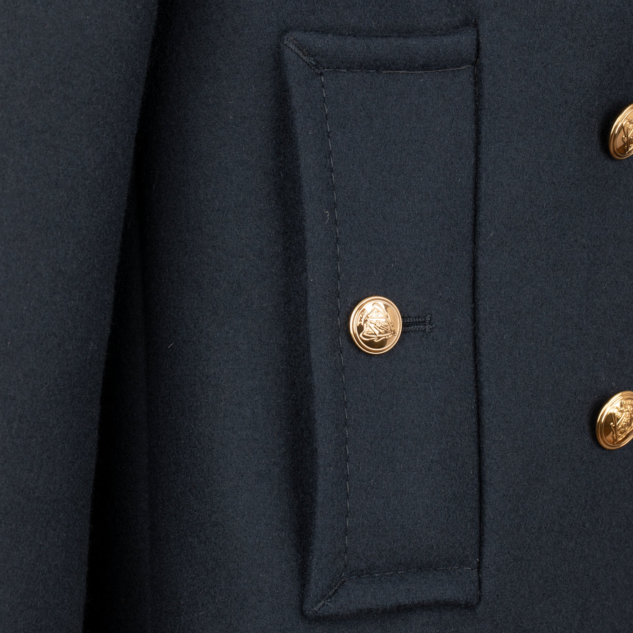 GUCCI CLASSIC NAVY PEA COAT 38 IT - On Repeat