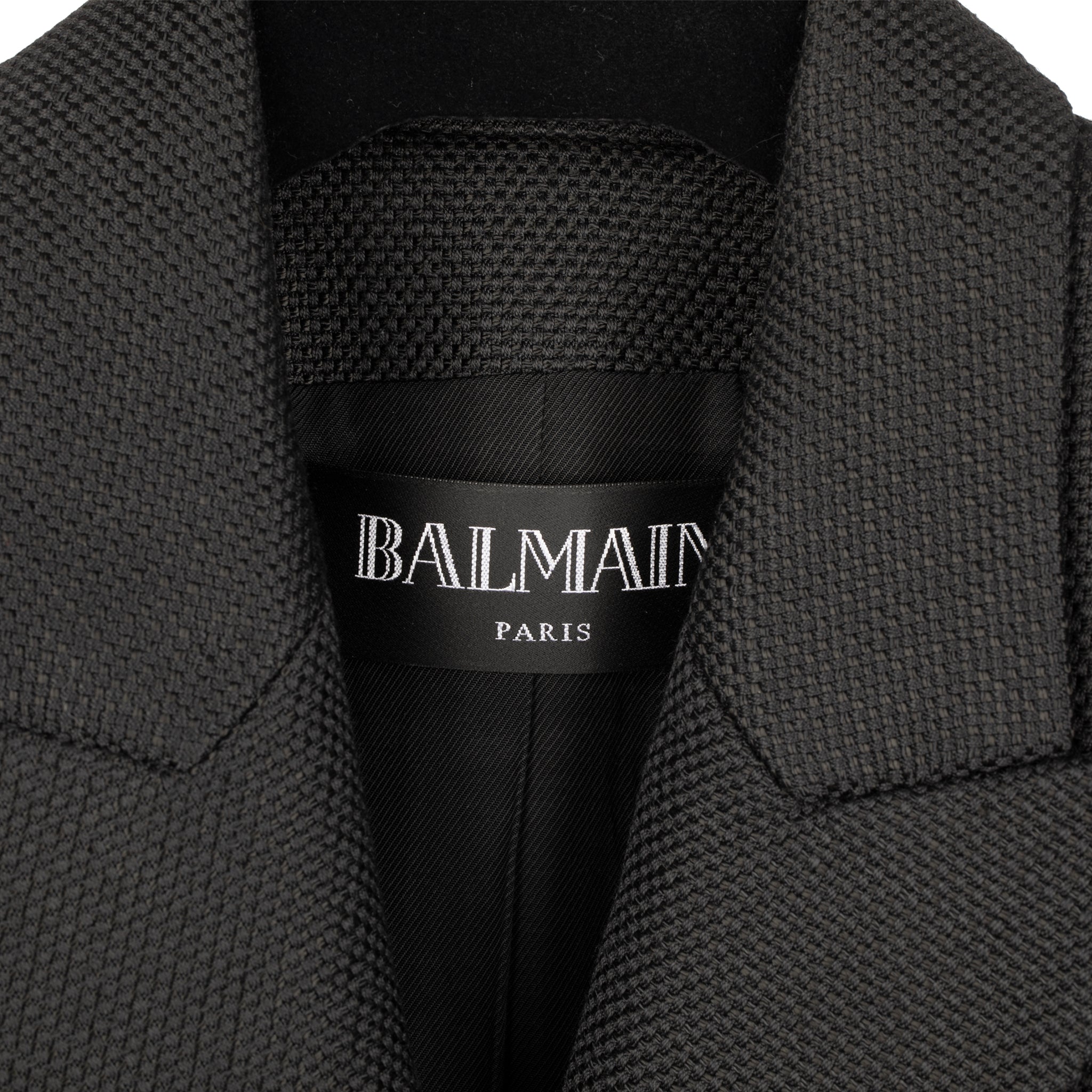Balmain Womens Six Button Blazer Black 40 Fr - On Repeat