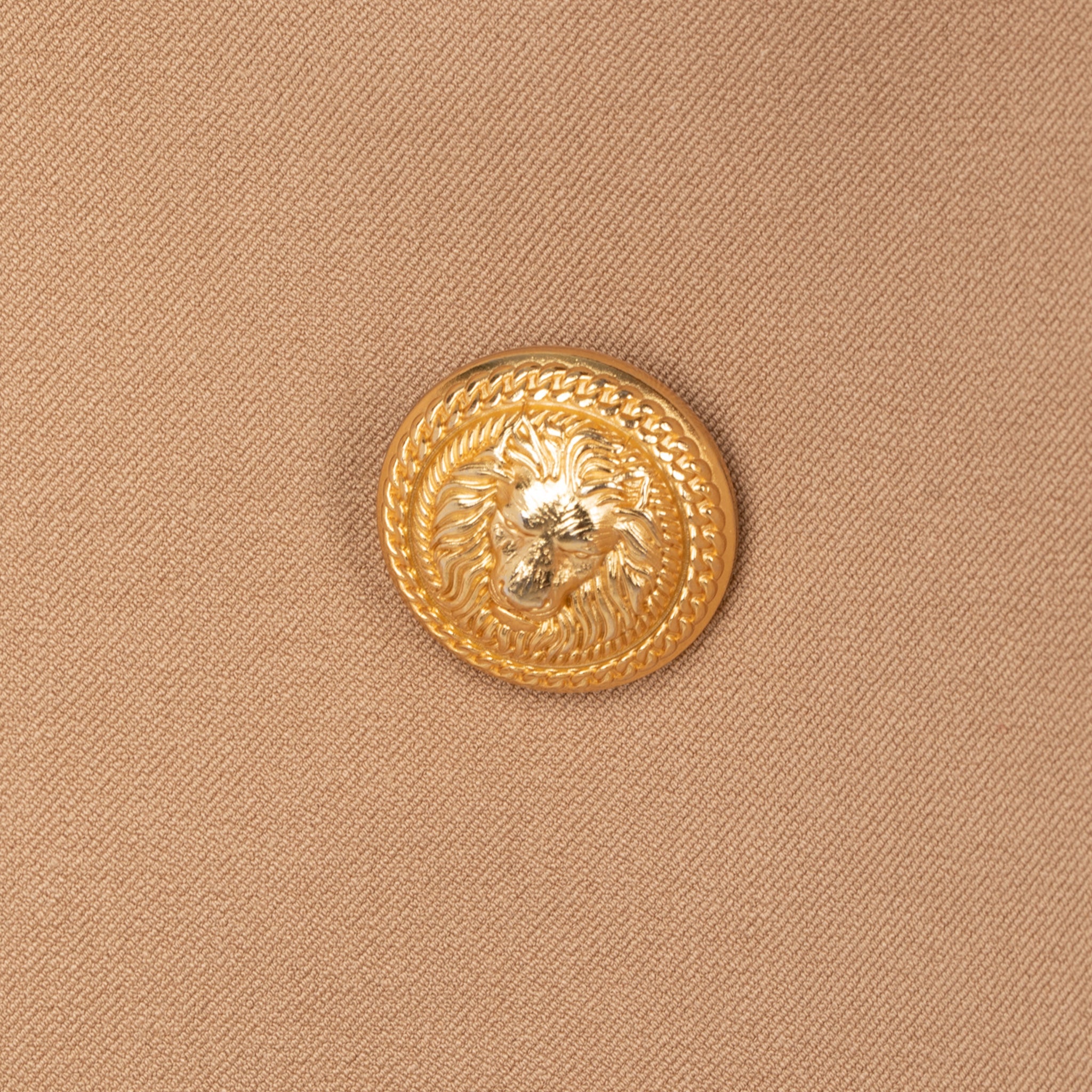 Balmain Womens Six Button Blazer Camel 40 Fr - On Repeat