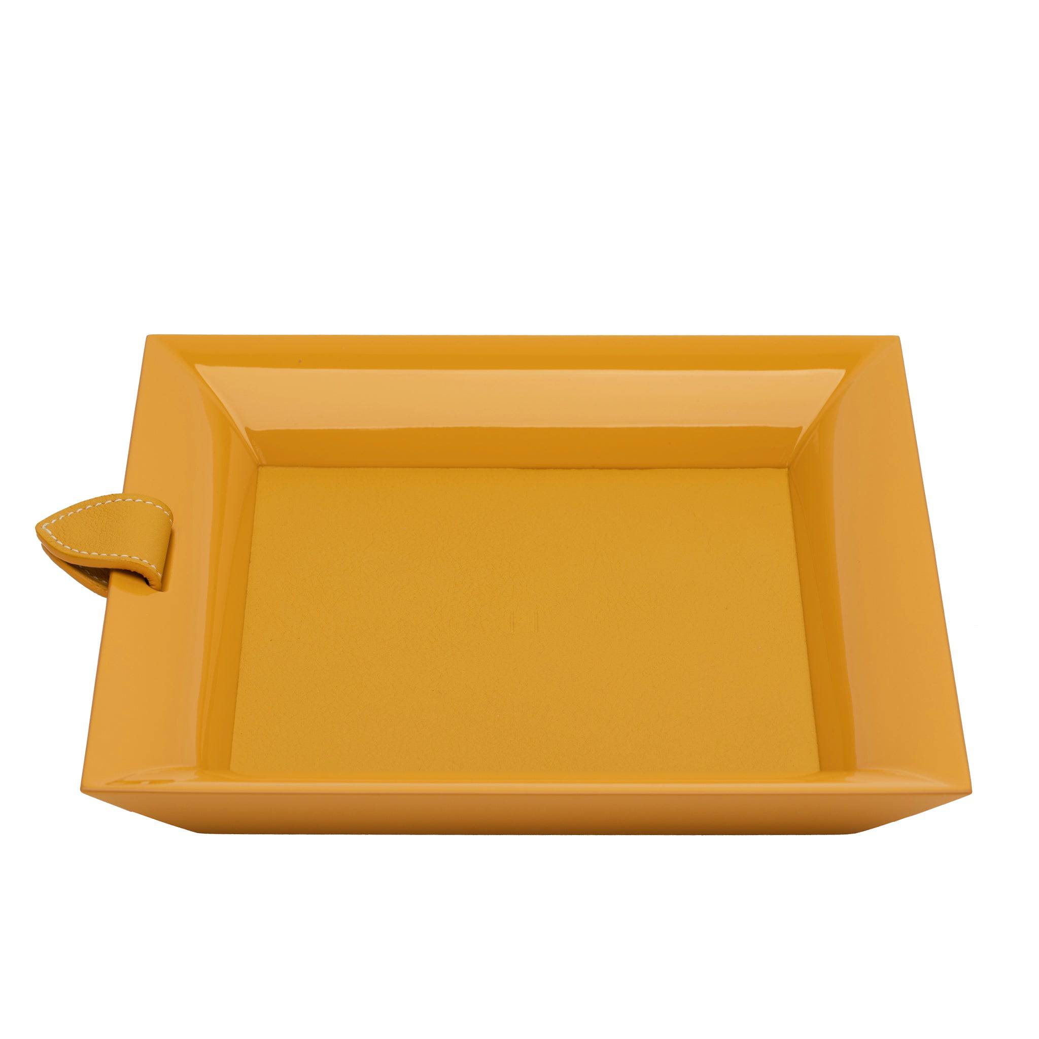 HERMES ATRIUM CHANGE TRAY LACQUERED WOOD CURRY - On Repeat