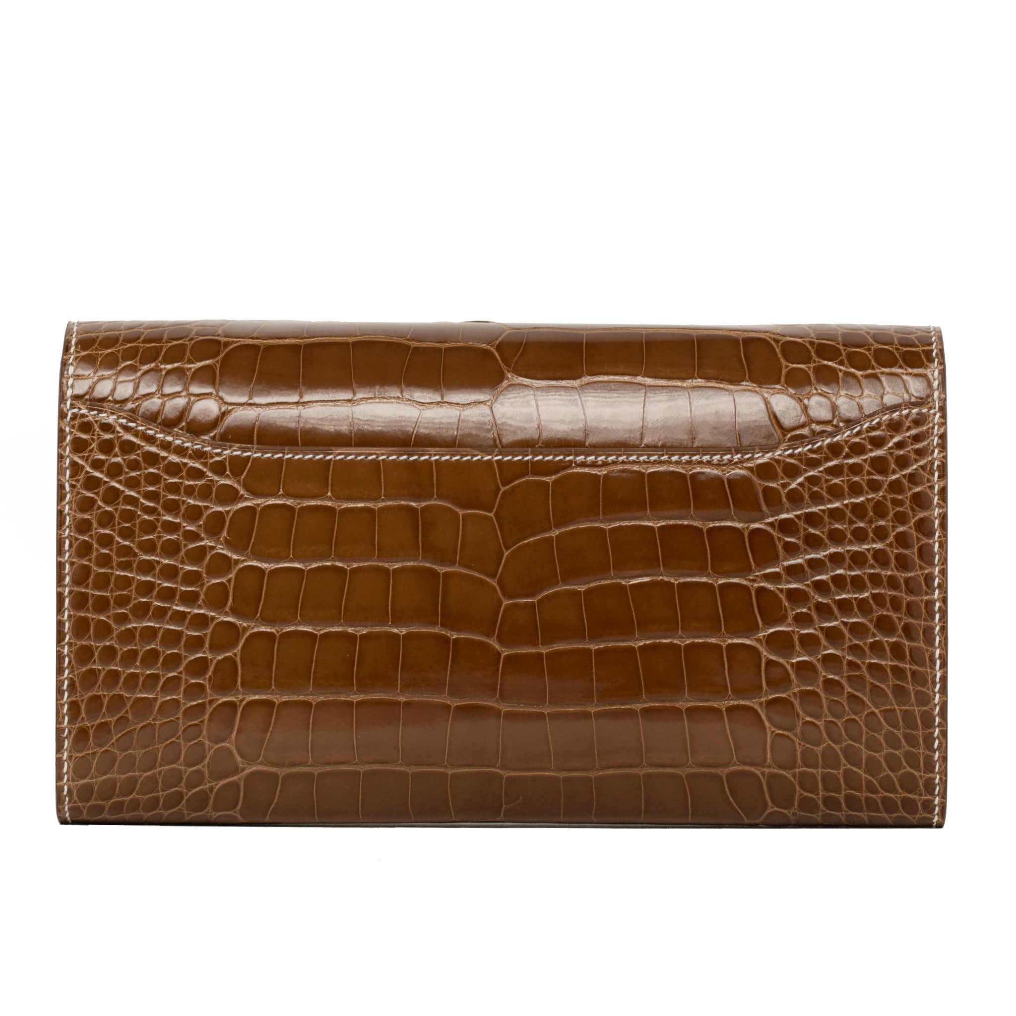 HERMES CONSTANCE WALLET FICELLE ALLIGATOR GOLD HARDWARE - On Repeat