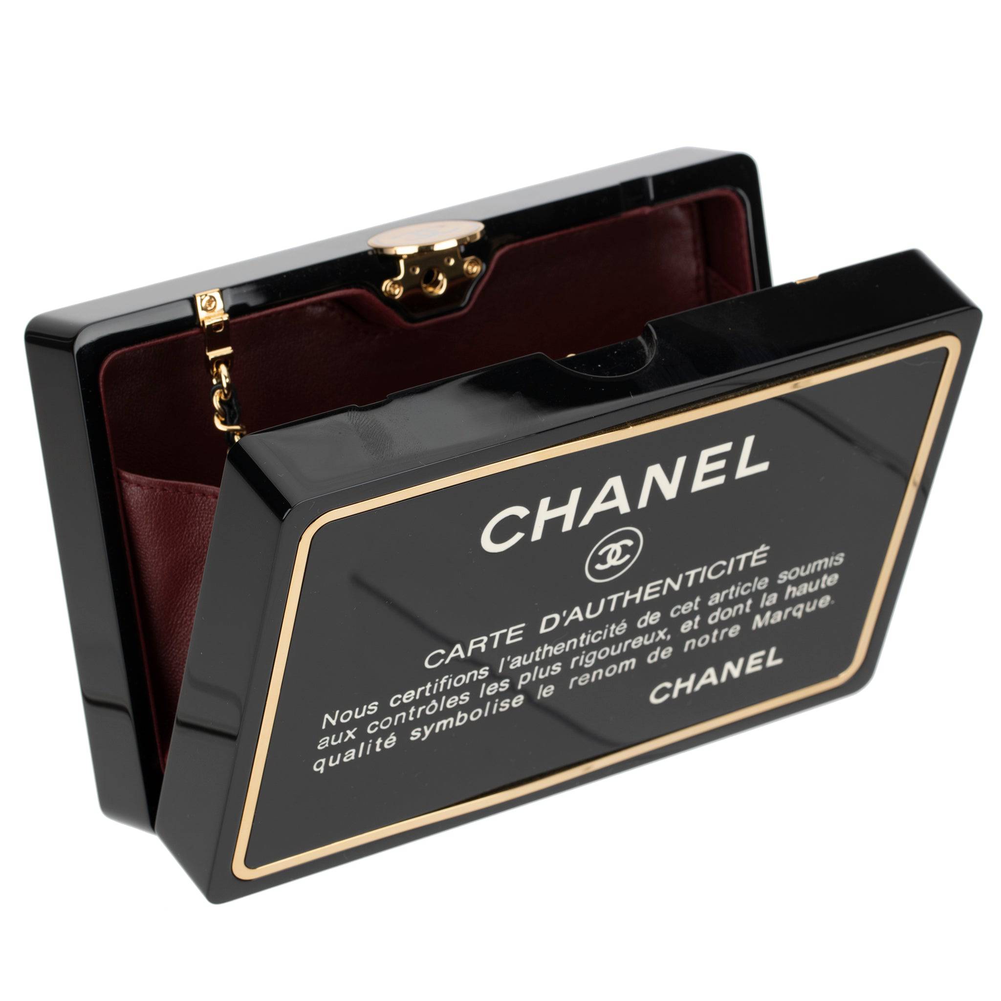 CHANEL MINAUDIÈRE LIMITED EDITION BLACK AUTHENTICITY CARD GOLD-TONE HARDWARE - On Repeat