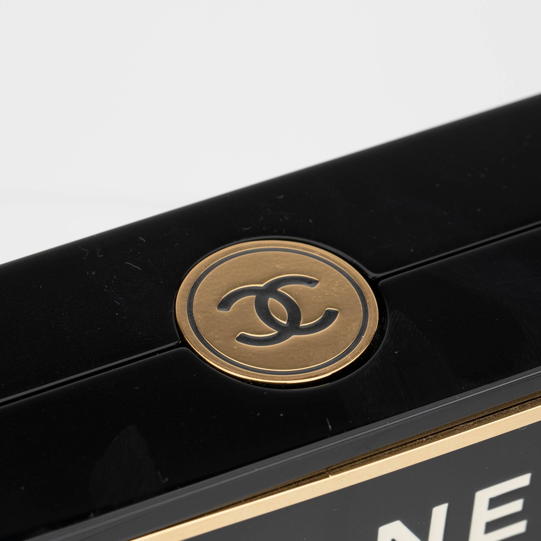 CHANEL MINAUDIÈRE LIMITED EDITION BLACK AUTHENTICITY CARD GOLD-TONE HARDWARE - On Repeat
