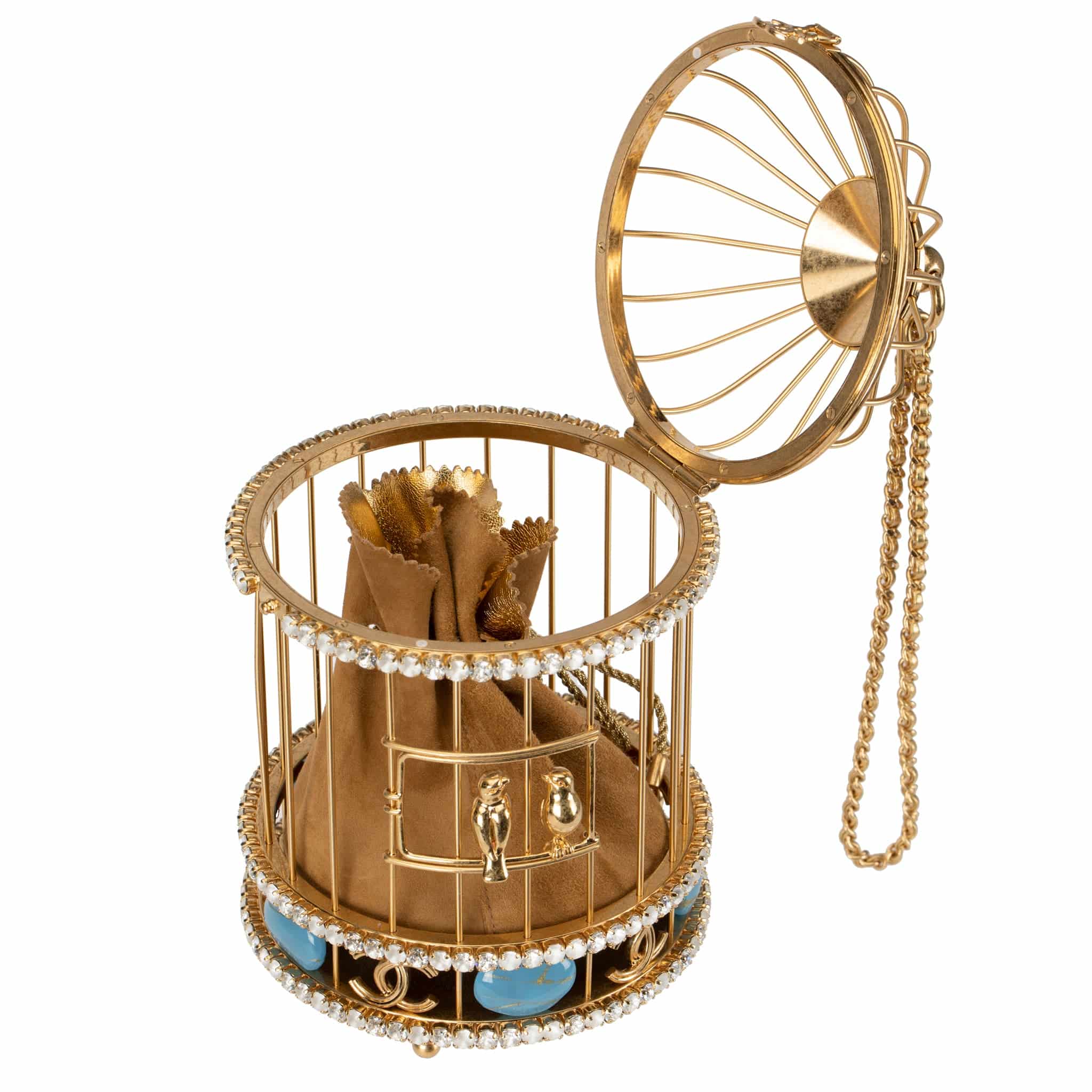 CHANEL MINAUDIÈRE LIMITED EDITION LOVE BIRD CAGE AGED GOLD HARDWARE - On Repeat
