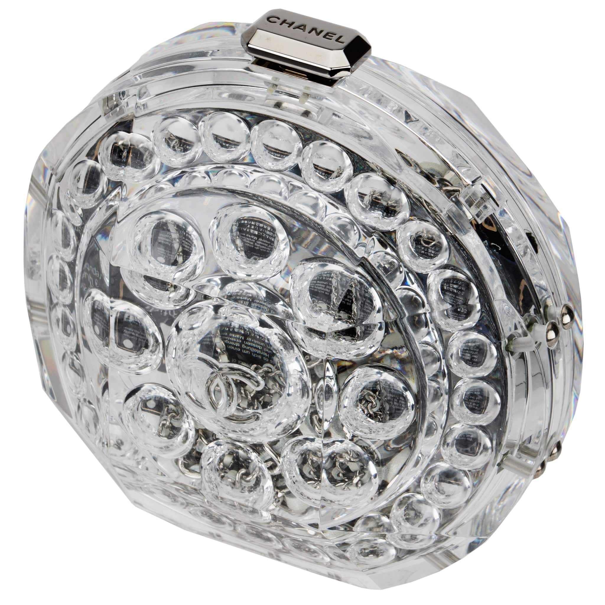 CHANEL MINAUDIÈRE LIMITED EDITION SMALL CLEAR BAG SILVER-TONE HARDWARE - On Repeat