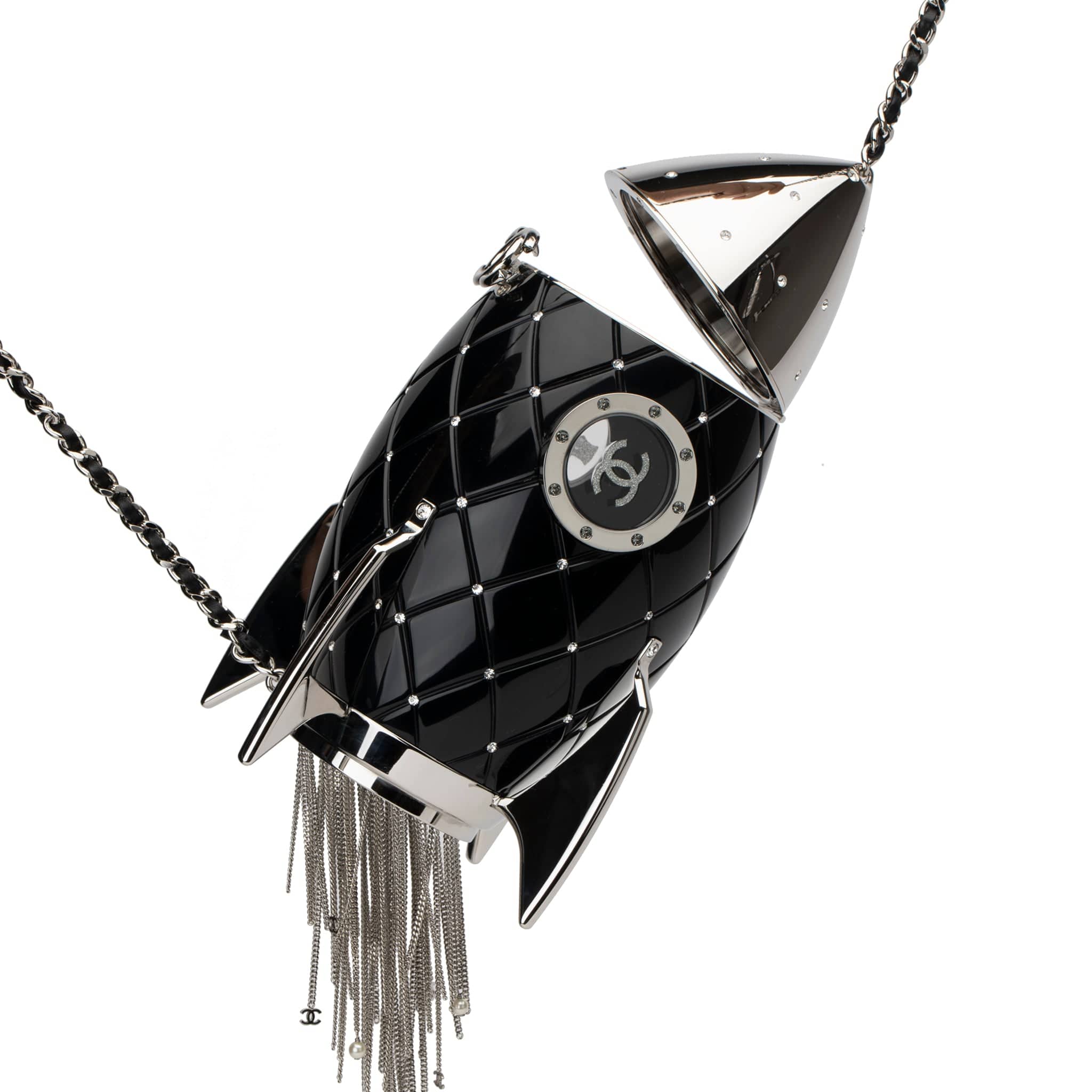 CHANEL MINAUDIÈRE LIMITED EDITION COCO SPACE ROCKET SILVER-TONE HARDWARE - On Repeat