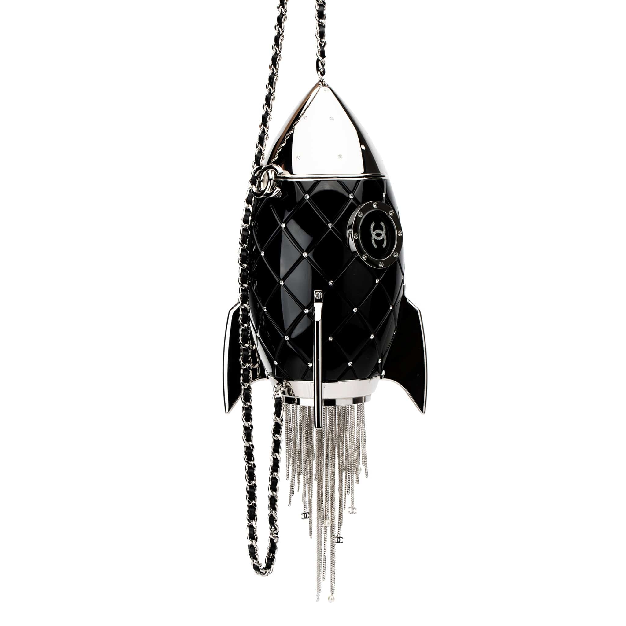 CHANEL MINAUDIÈRE LIMITED EDITION COCO SPACE ROCKET SILVER-TONE HARDWARE - On Repeat