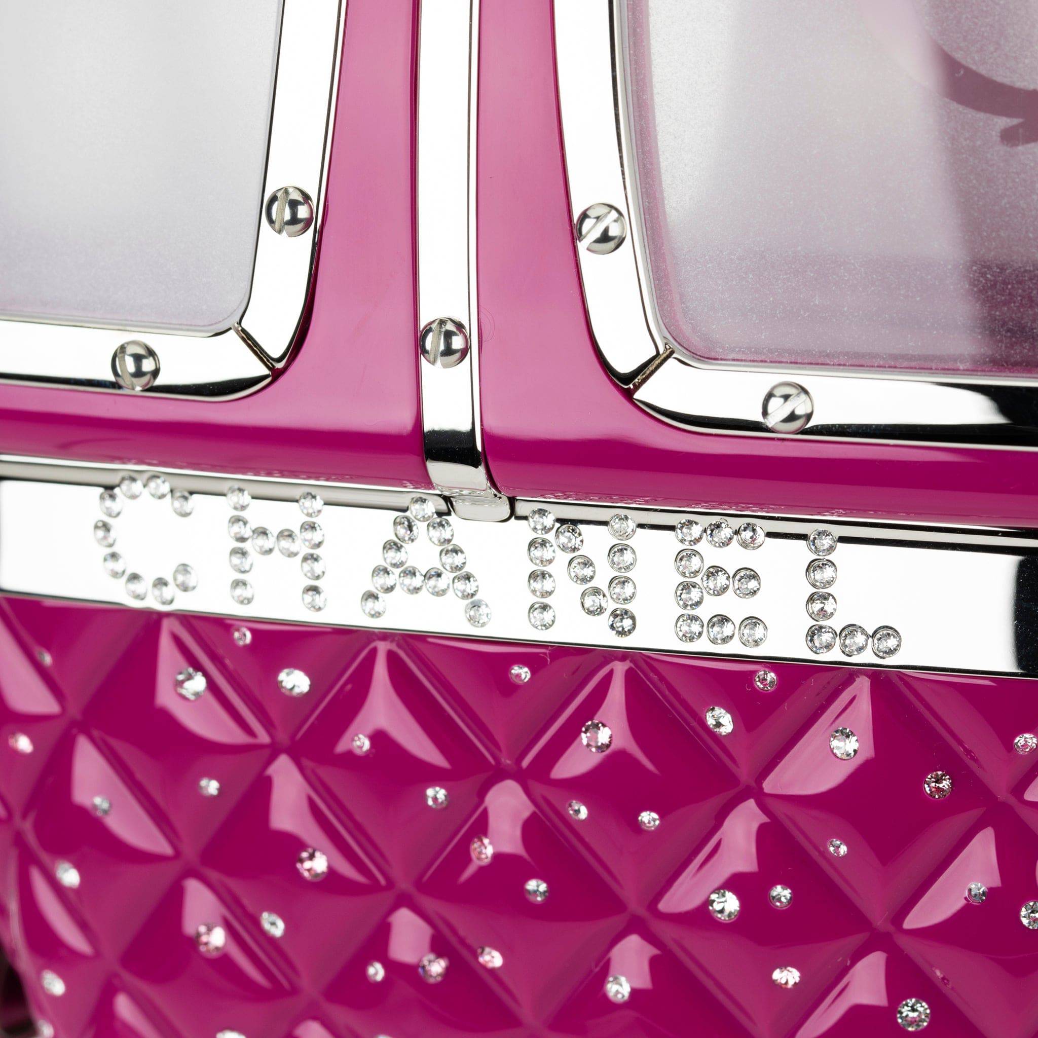CHANEL MINAUDIÈRE LIMITED EDITION FUCHSIA SNOW GONDOLA SILVER-TONE HARDWARE - On Repeat