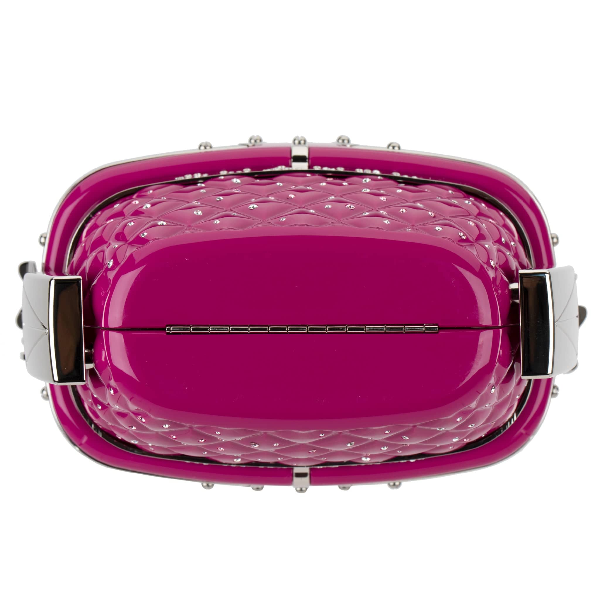 CHANEL MINAUDIÈRE LIMITED EDITION FUCHSIA SNOW GONDOLA SILVER-TONE HARDWARE - On Repeat