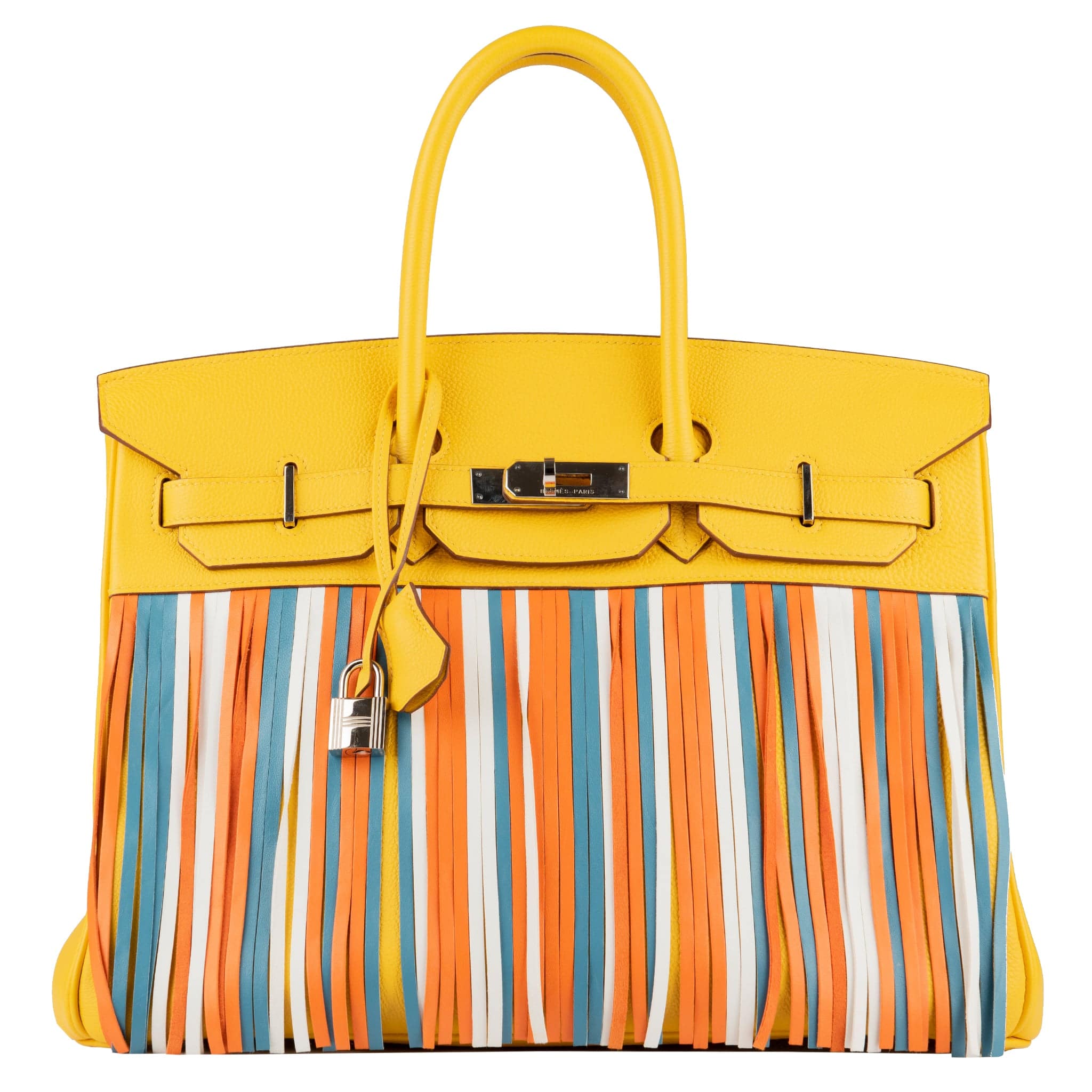 HERMES BIRKIN 35CM SPECIAL ORDER SOLEIL FRINGE TOGO LEATHER PALLADIUM HARDWARE - On Repeat