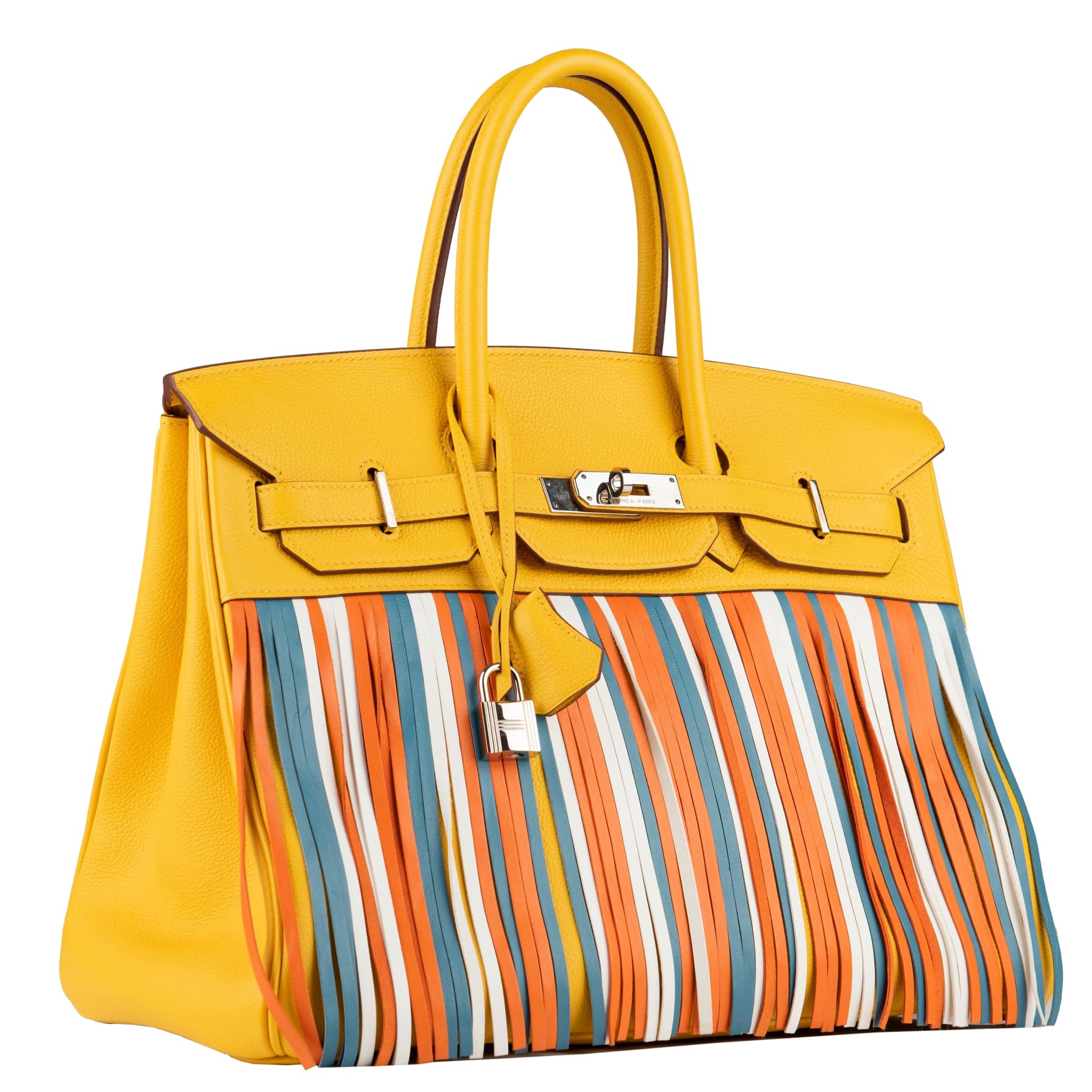 HERMES BIRKIN 35CM SPECIAL ORDER SOLEIL FRINGE TOGO LEATHER PALLADIUM HARDWARE - On Repeat