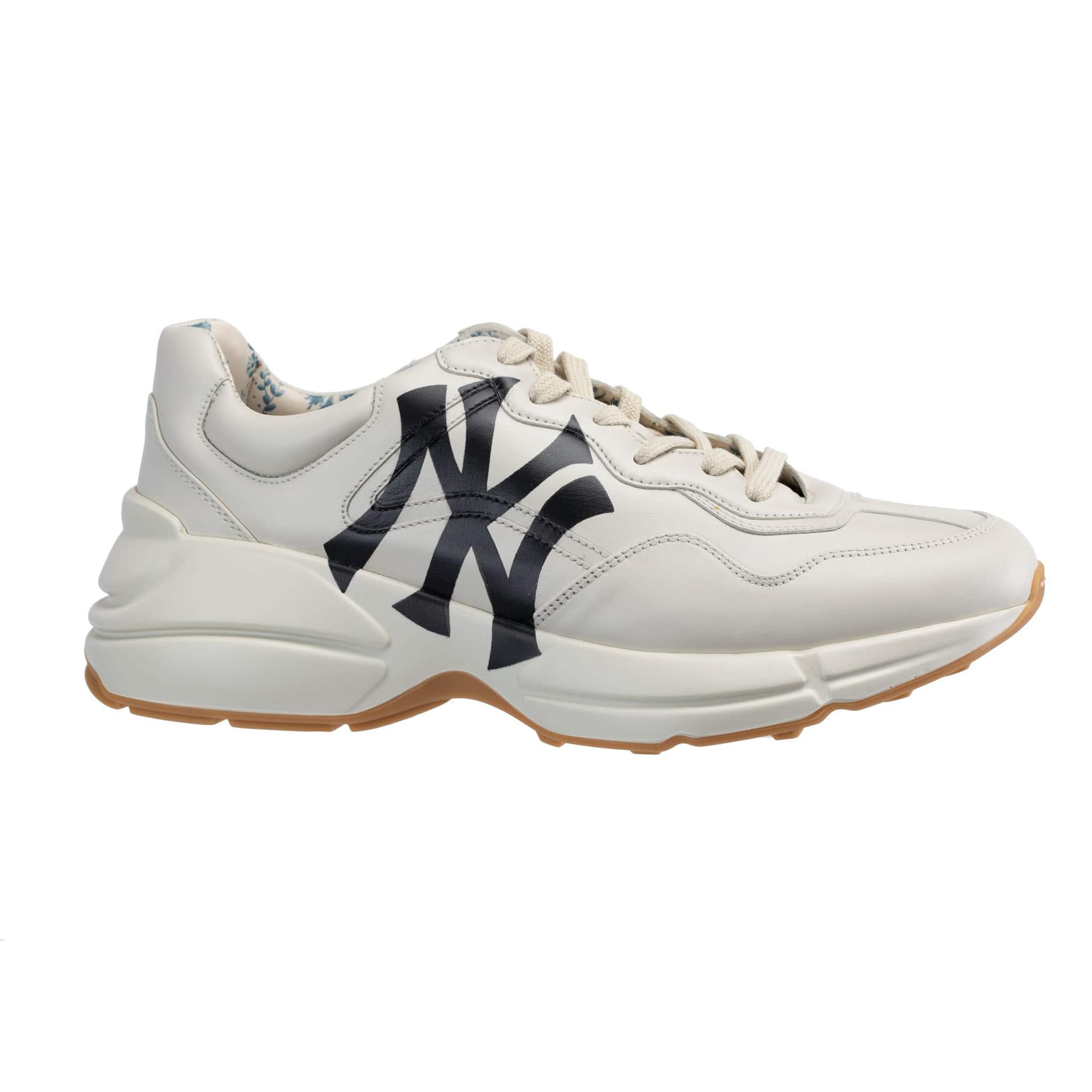 GUCCI RYTHON SNEAKERS OFF-WHITE NY YANKEES LOGO - On Repeat