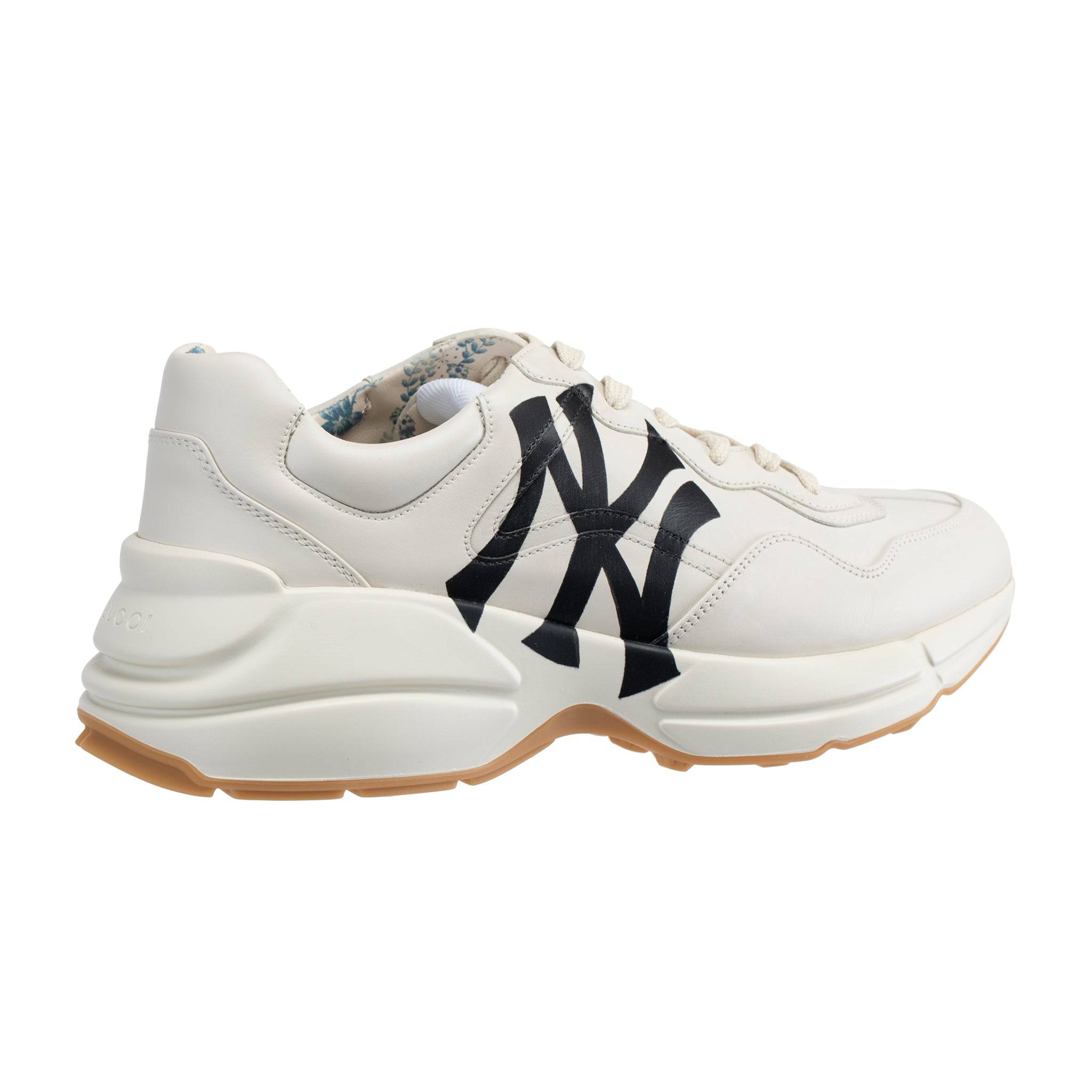 GUCCI RYTHON SNEAKERS OFF-WHITE NY YANKEES LOGO - On Repeat