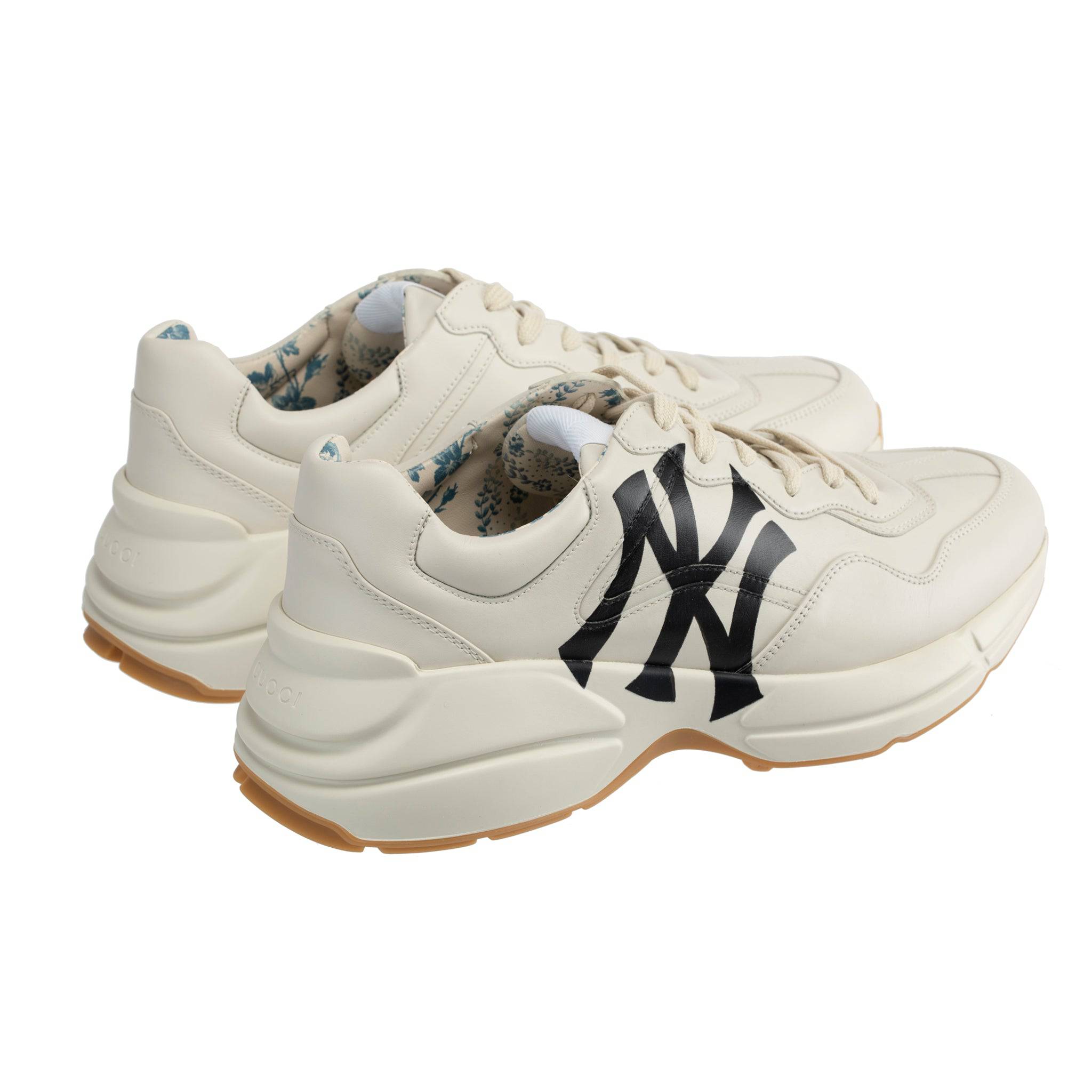 GUCCI RYTHON SNEAKERS OFF-WHITE NY YANKEES LOGO - On Repeat