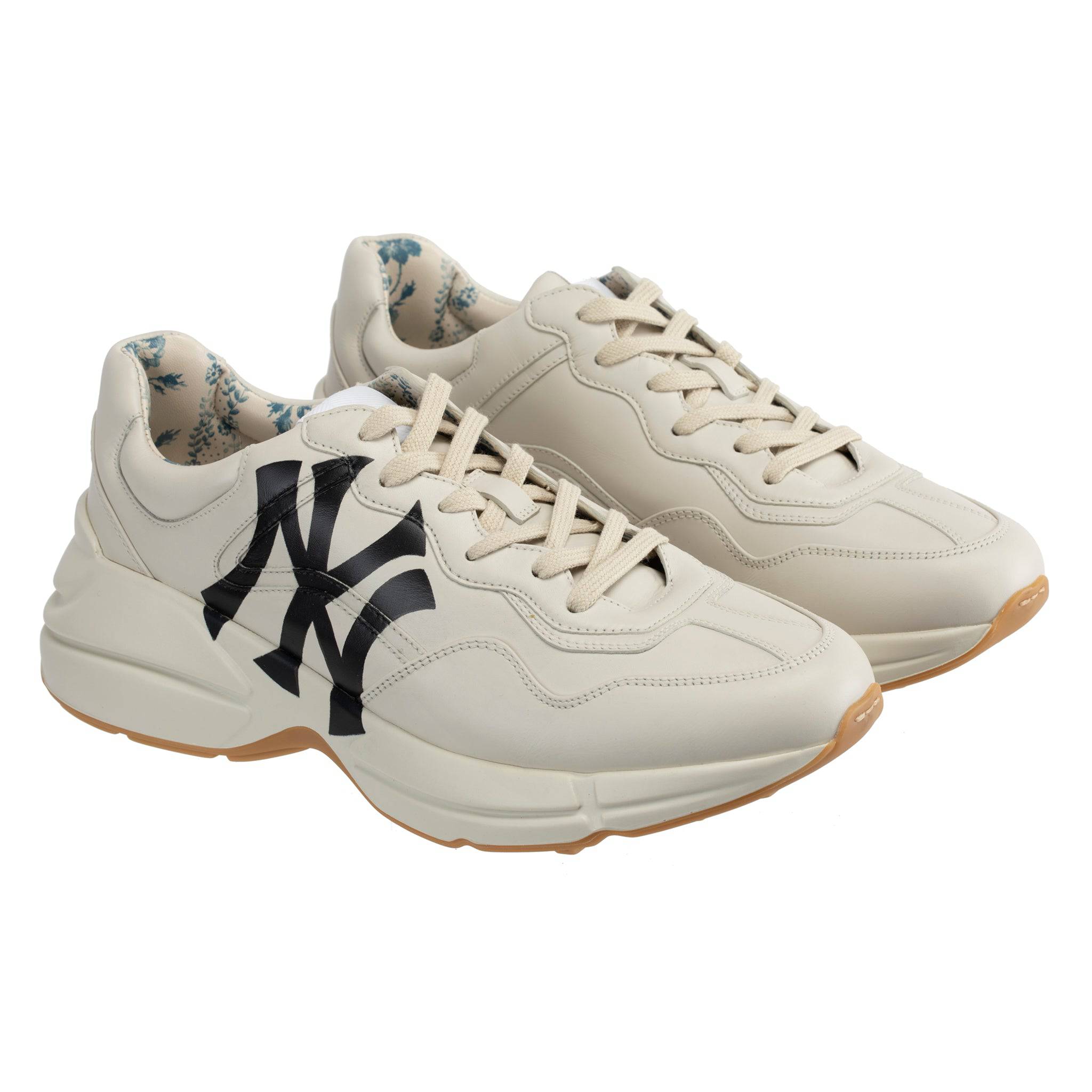 GUCCI RYTHON SNEAKERS OFF-WHITE NY YANKEES LOGO - On Repeat