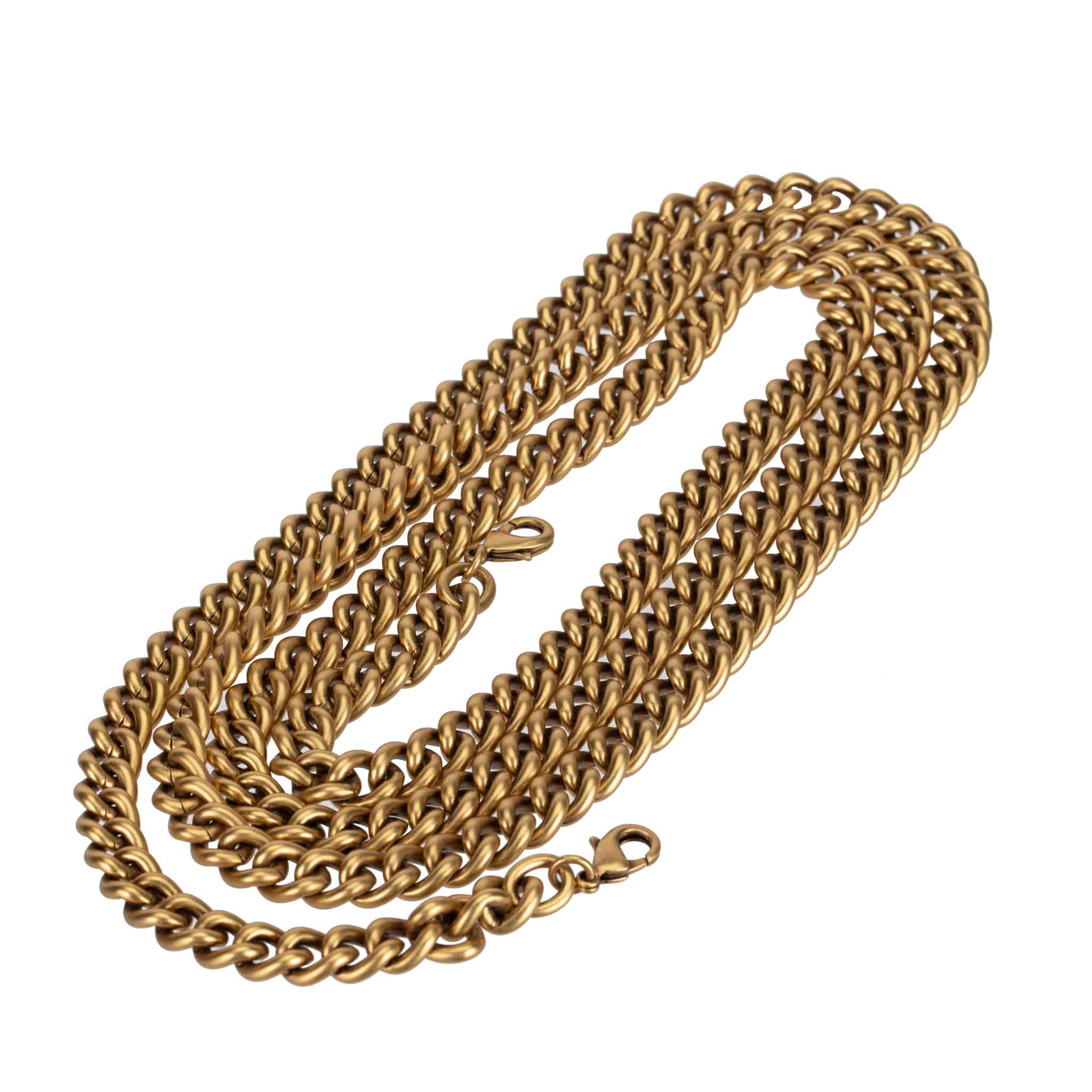 GUCCI MARMONT WALLET ON CHAIN BLACK PEBBLED LEATHER AGED GOLD HARDWARE - On Repeat