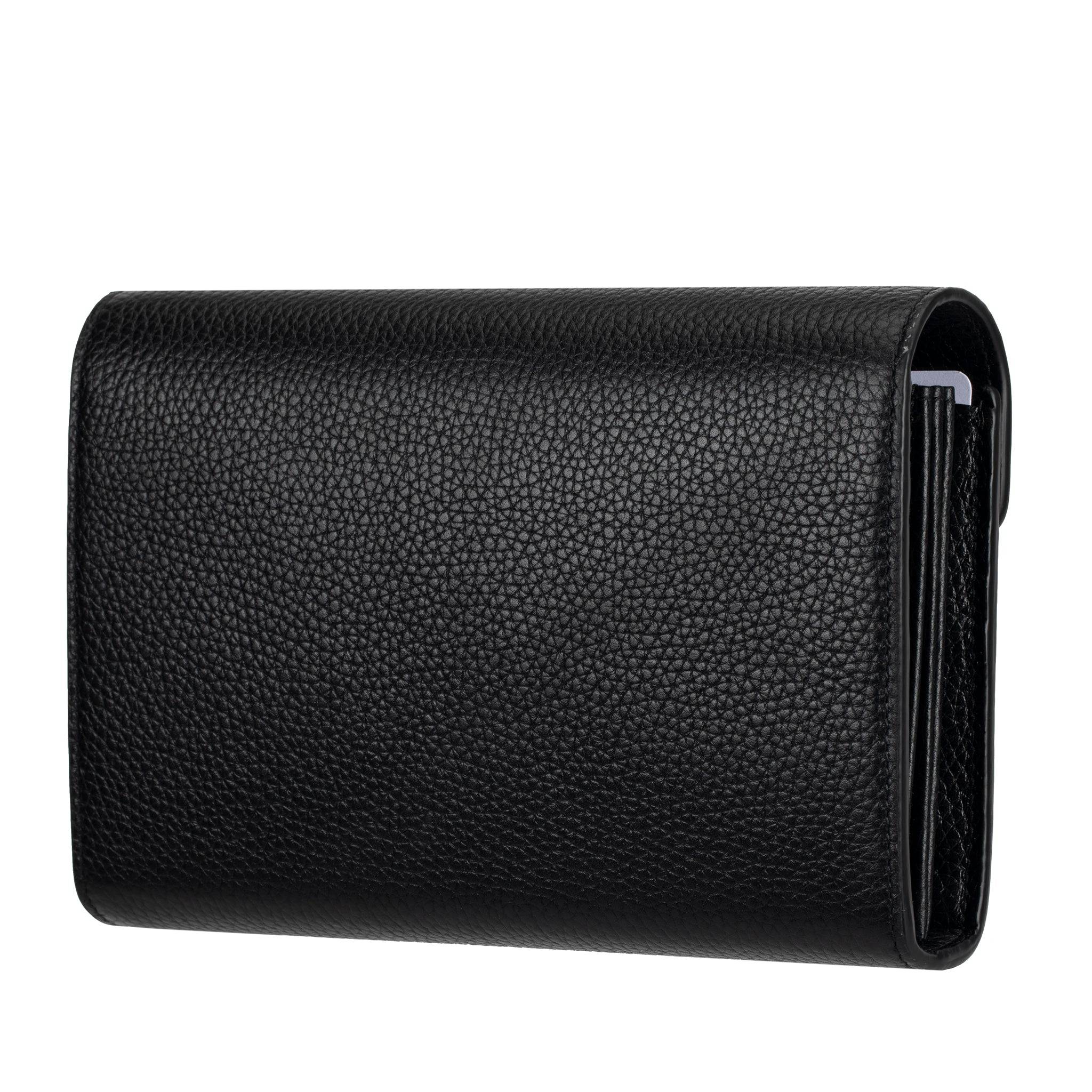 GUCCI MARMONT WALLET ON CHAIN BLACK PEBBLED LEATHER AGED GOLD HARDWARE - On Repeat