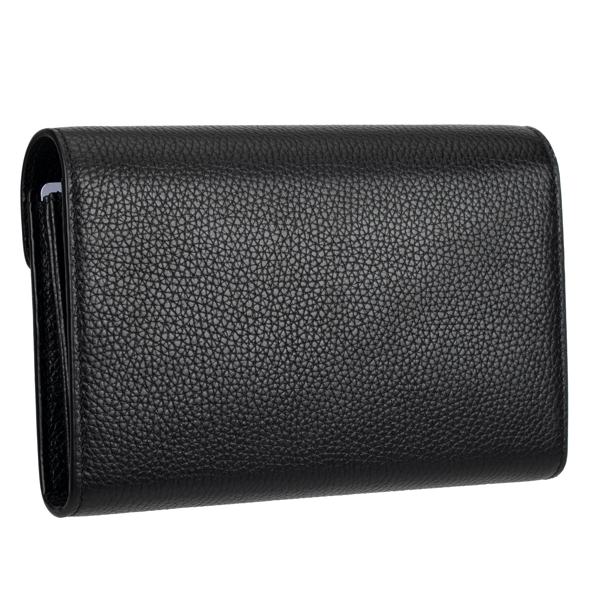 GUCCI MARMONT WALLET ON CHAIN BLACK PEBBLED LEATHER AGED GOLD HARDWARE - On Repeat