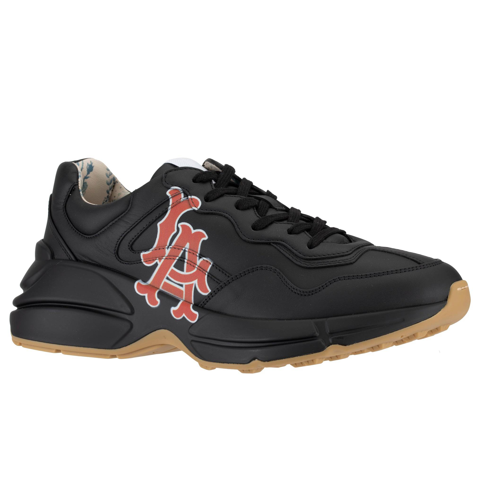 GUCCI RYTHON SNEAKERS BLACK LA ANGELS LOGO - On Repeat
