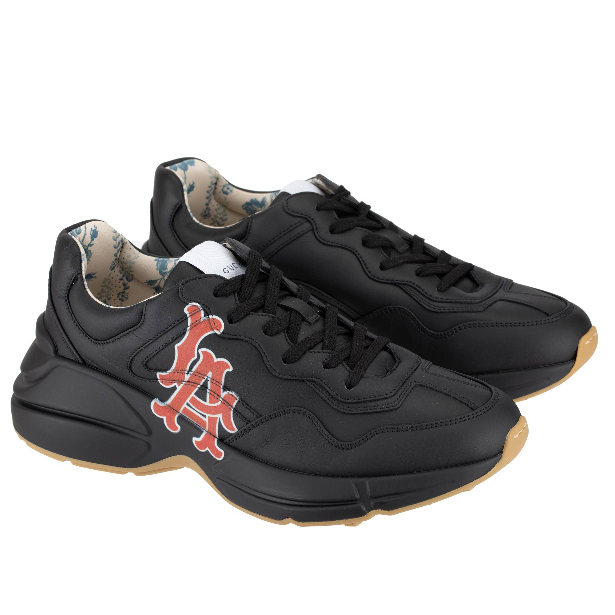 GUCCI RYTHON SNEAKERS BLACK LA ANGELS LOGO - On Repeat