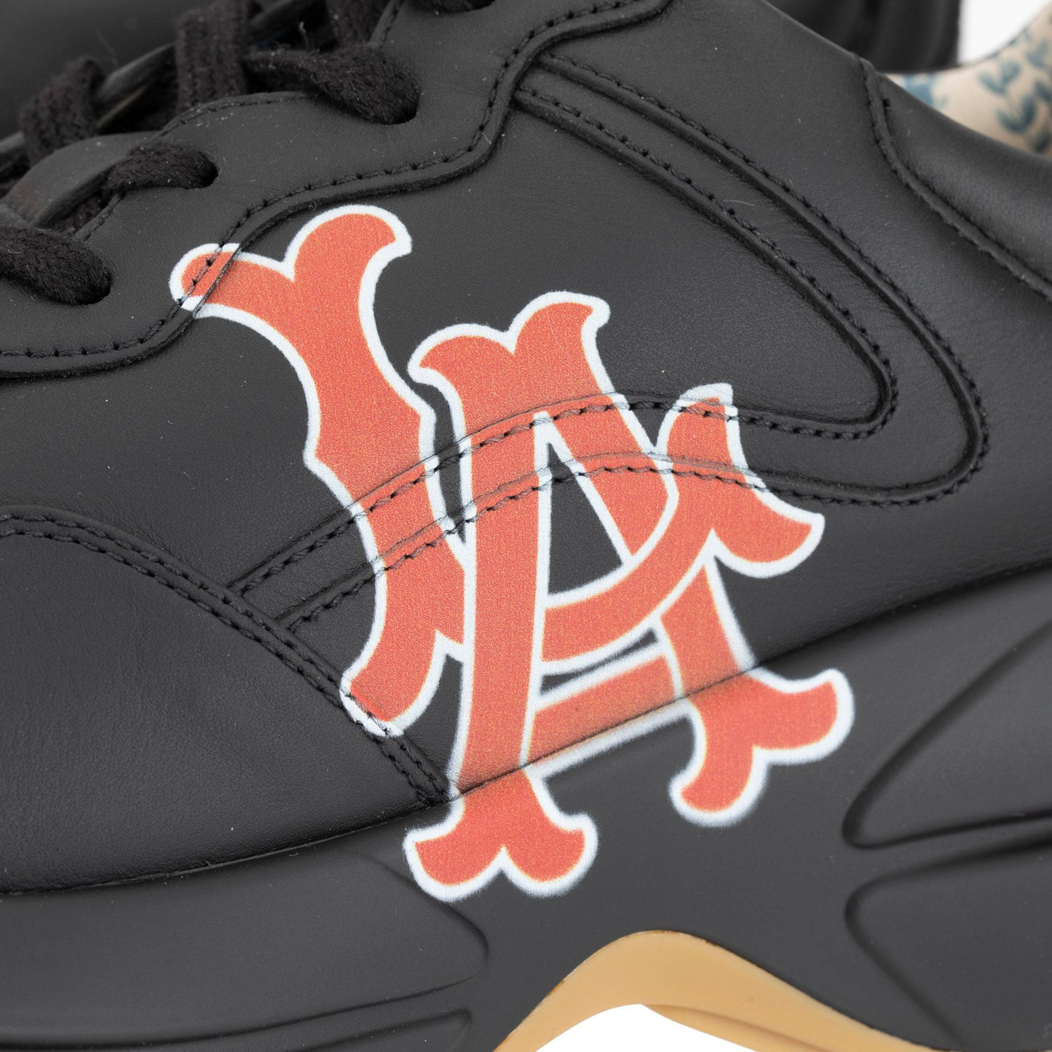 GUCCI RYTHON SNEAKERS BLACK LA ANGELS LOGO - On Repeat