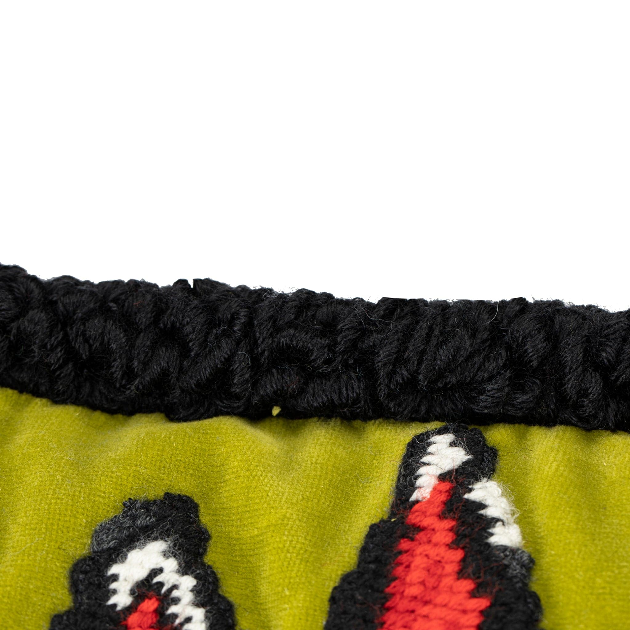 GUCCI NEEDLE POINT BOSCO & ORSO CUSHION WITH EMBROIDERY - On Repeat