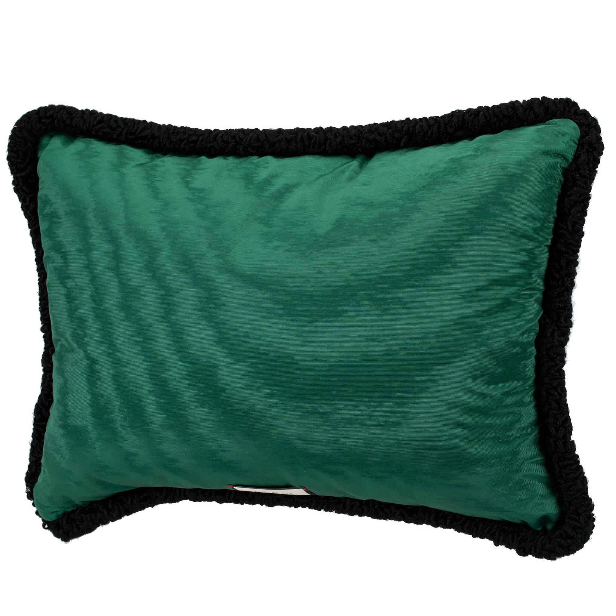 GUCCI NEEDLE POINT BOSCO & ORSO CUSHION WITH EMBROIDERY - On Repeat