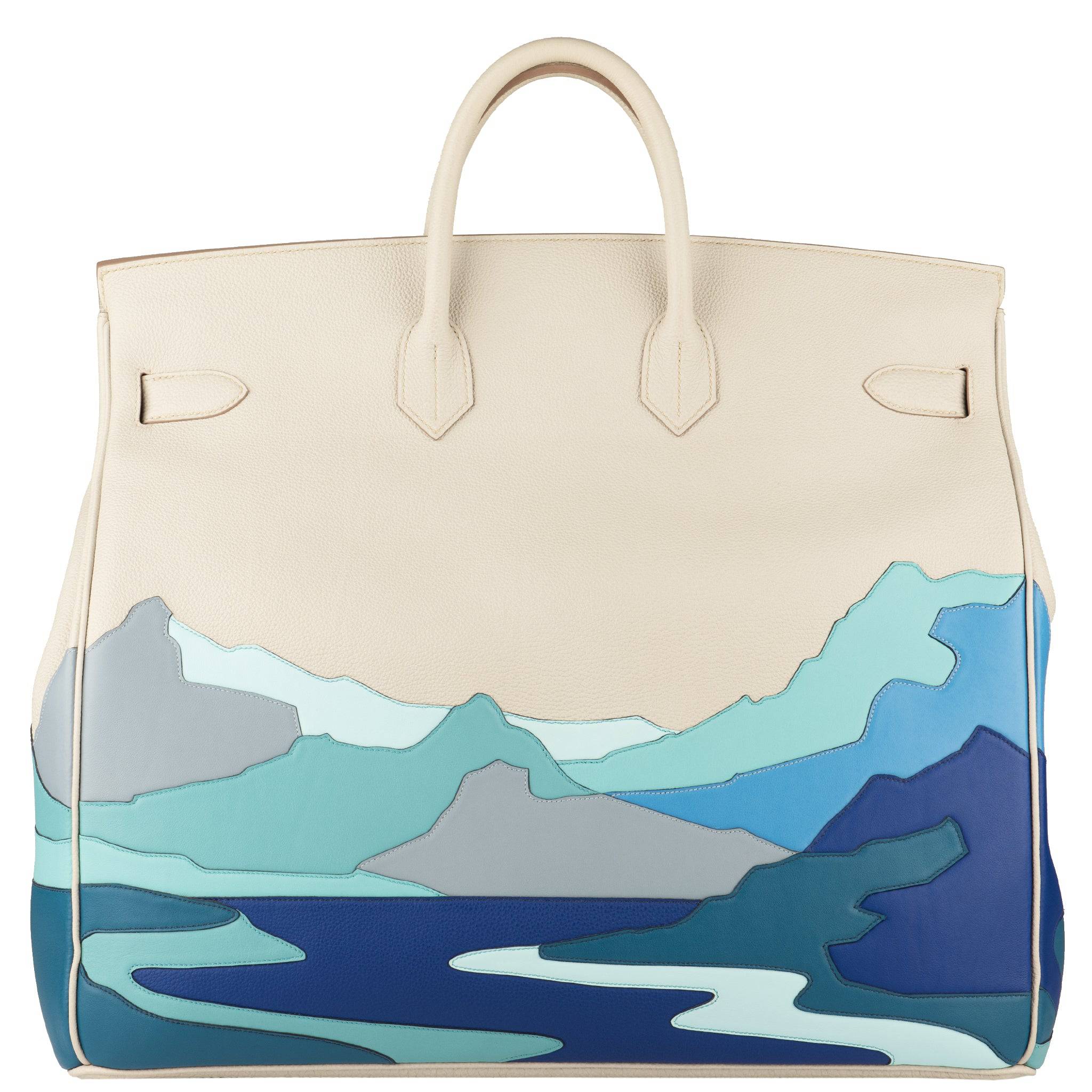 HERMES HAC 50CM LIMITED EDITION ENDLESS ROADS PALLADIUM HARDWARE - On Repeat