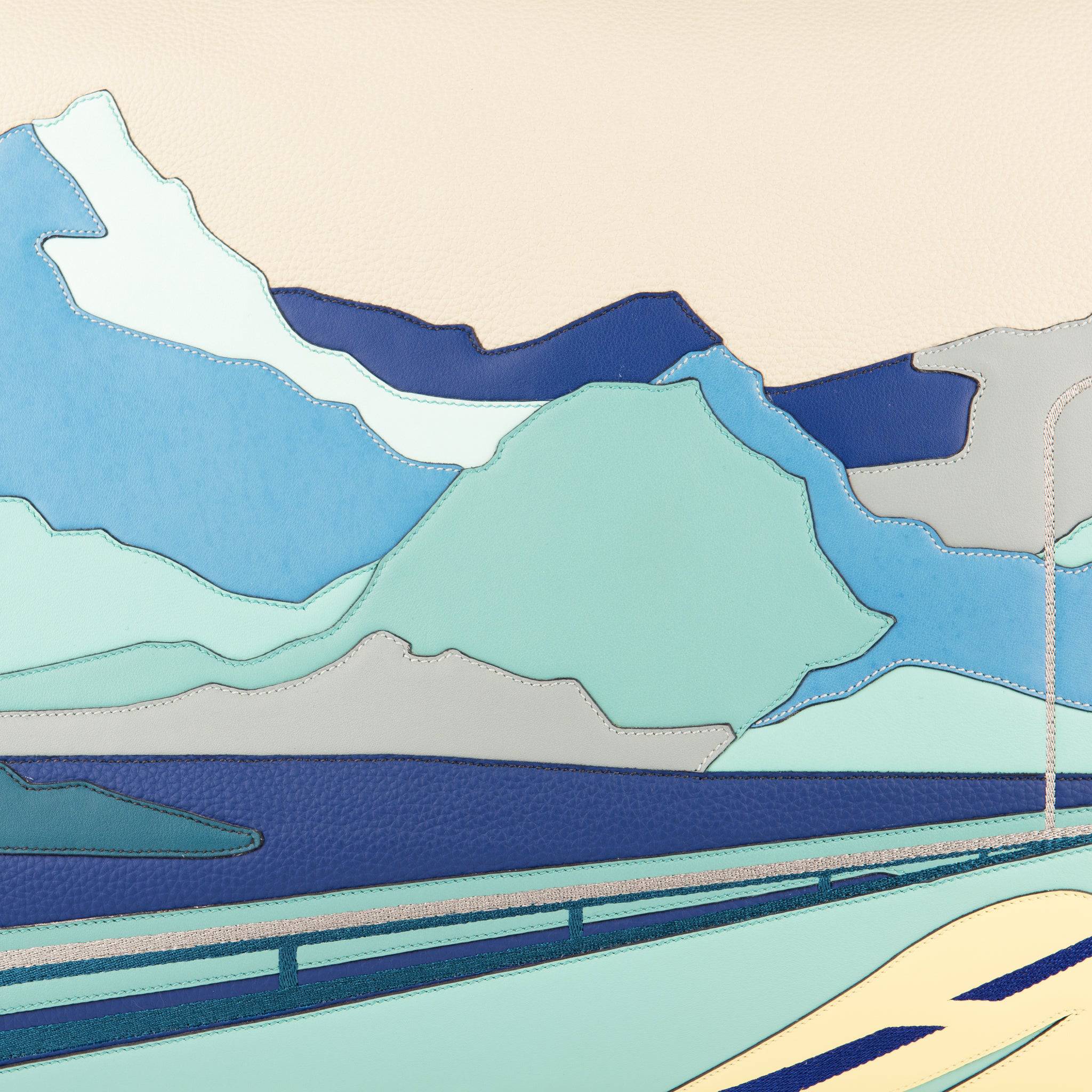 HERMES HAC 50CM LIMITED EDITION ENDLESS ROADS PALLADIUM HARDWARE - On Repeat