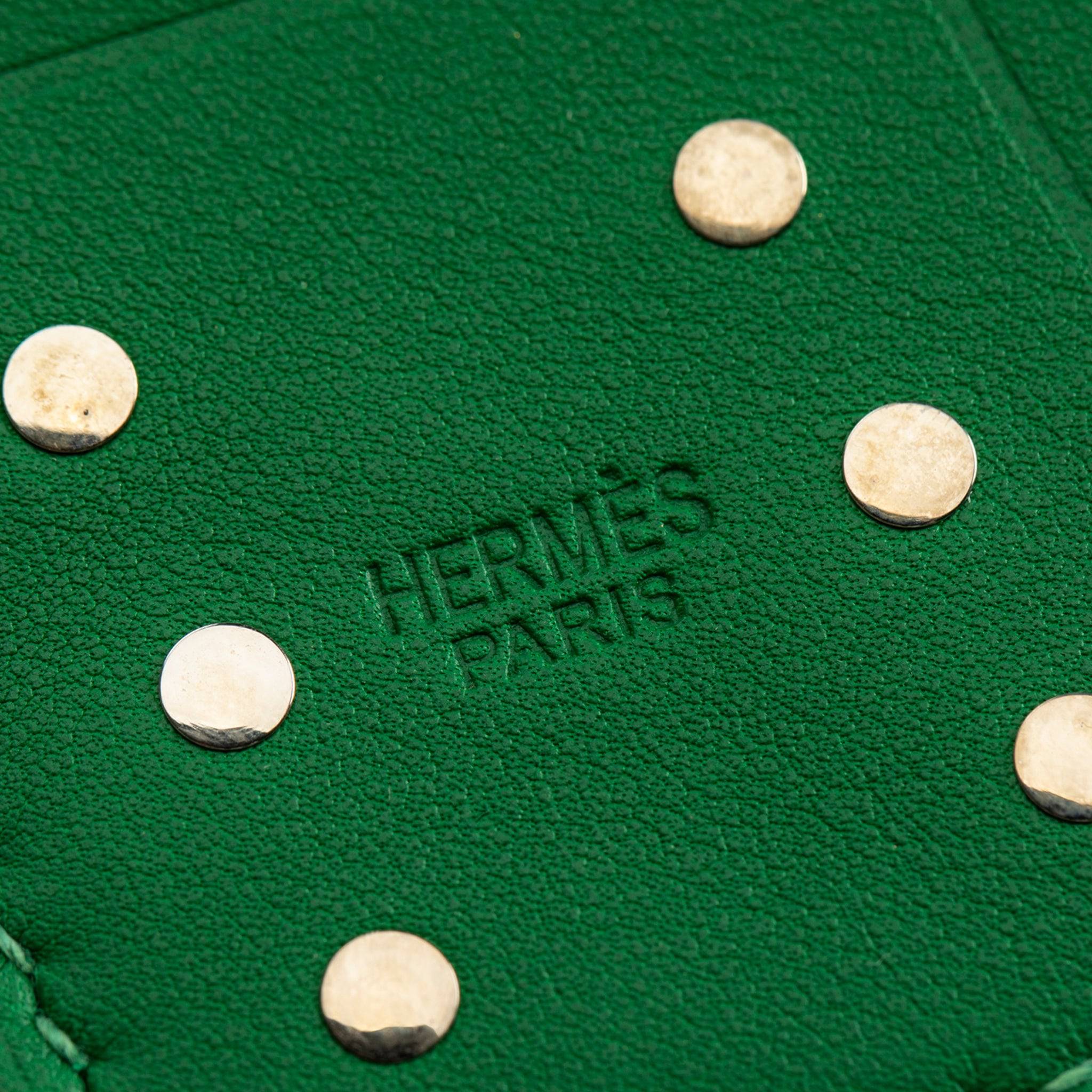 HERMES DICE KEYCHAIN VERT PALLADIUM HARDWARE - On Repeat