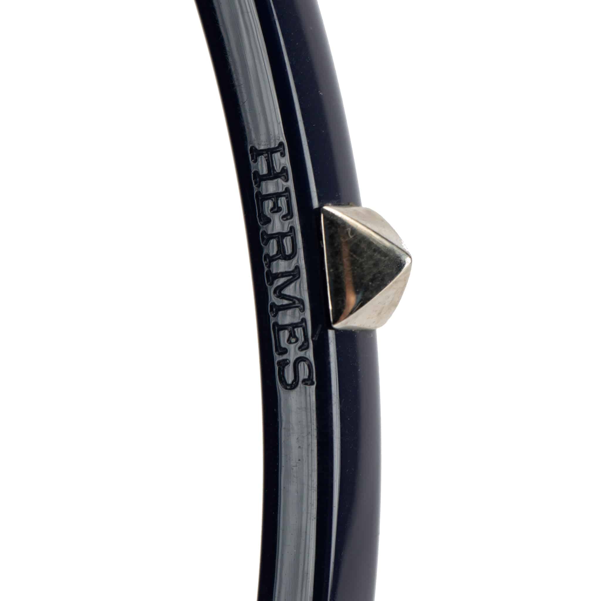 HERMES MEDOR LACQUER BRACELET BLUE - On Repeat