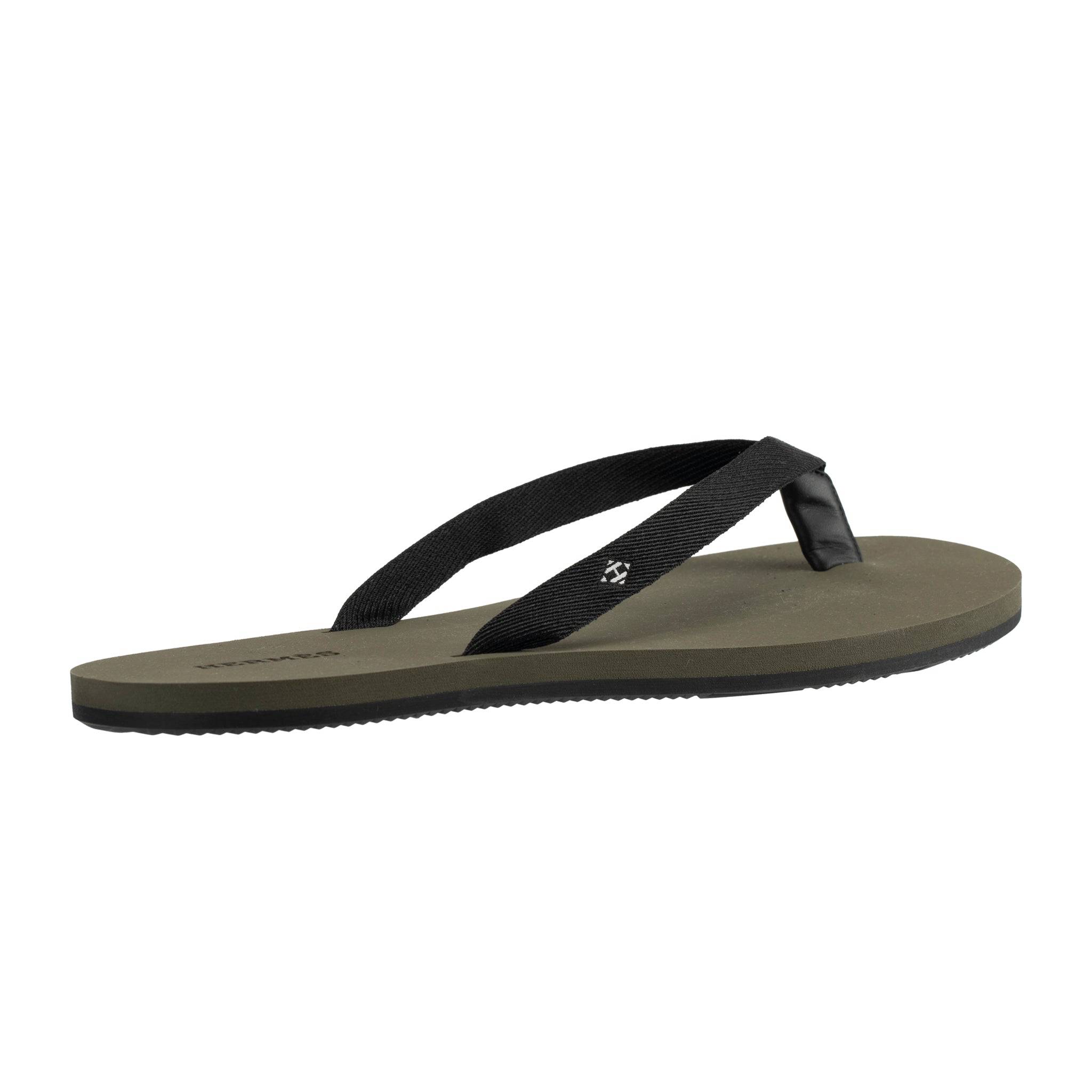 HERMES SUMMER SANDAL KHAKI AND BLACK 46 FR - On Repeat