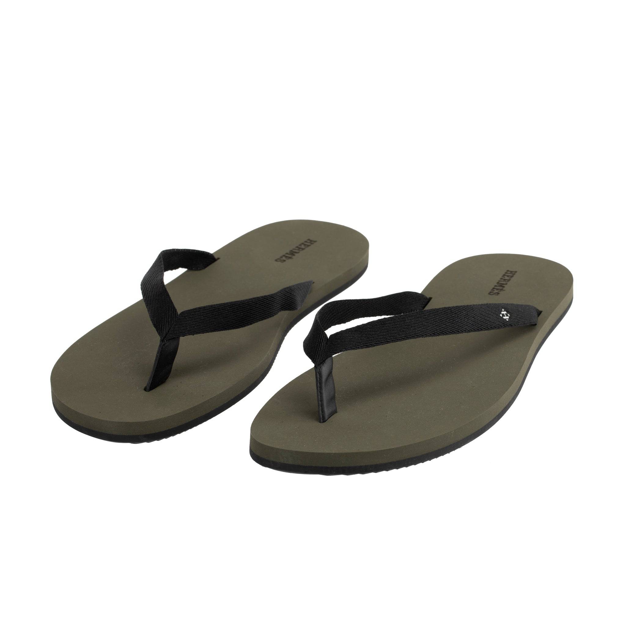 HERMES SUMMER SANDAL KHAKI AND BLACK 46 FR - On Repeat