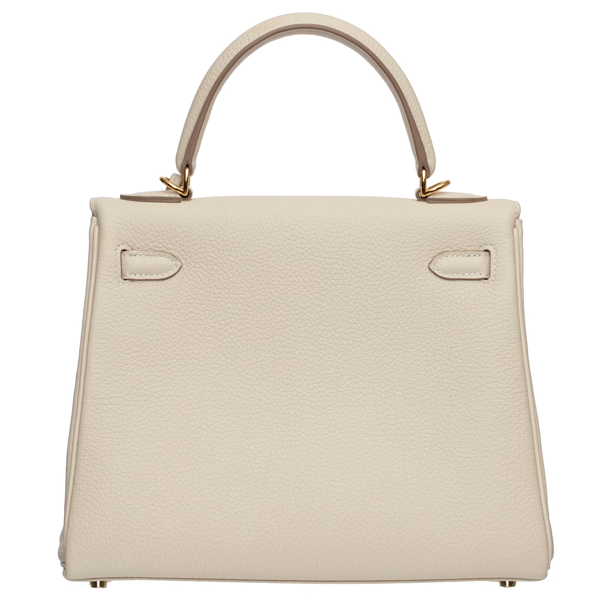 HERMES KELLY 25CM CRAIE TOGO LEATHER GOLD HARDWARE - On Repeat