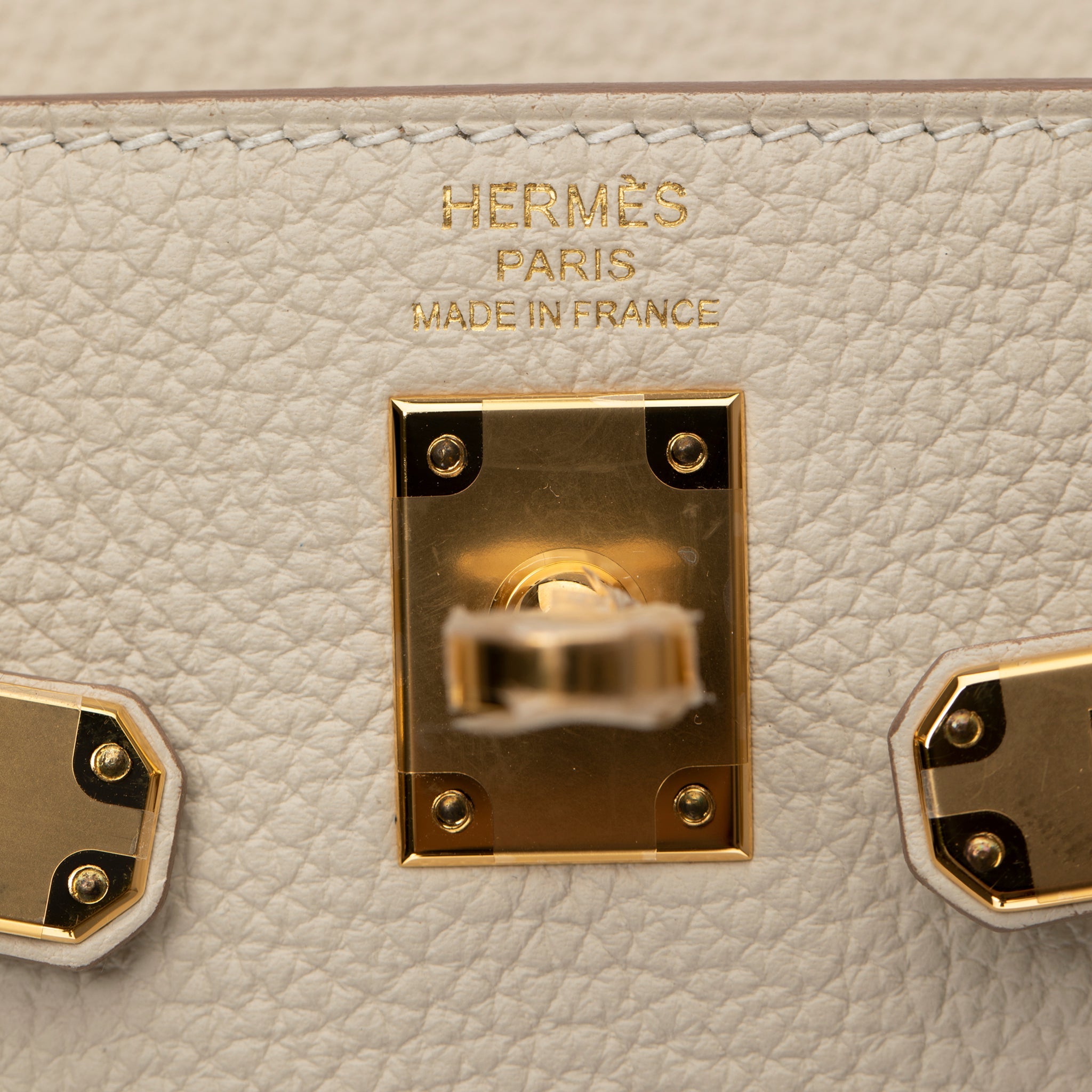 HERMES KELLY 25CM CRAIE TOGO LEATHER GOLD HARDWARE - On Repeat