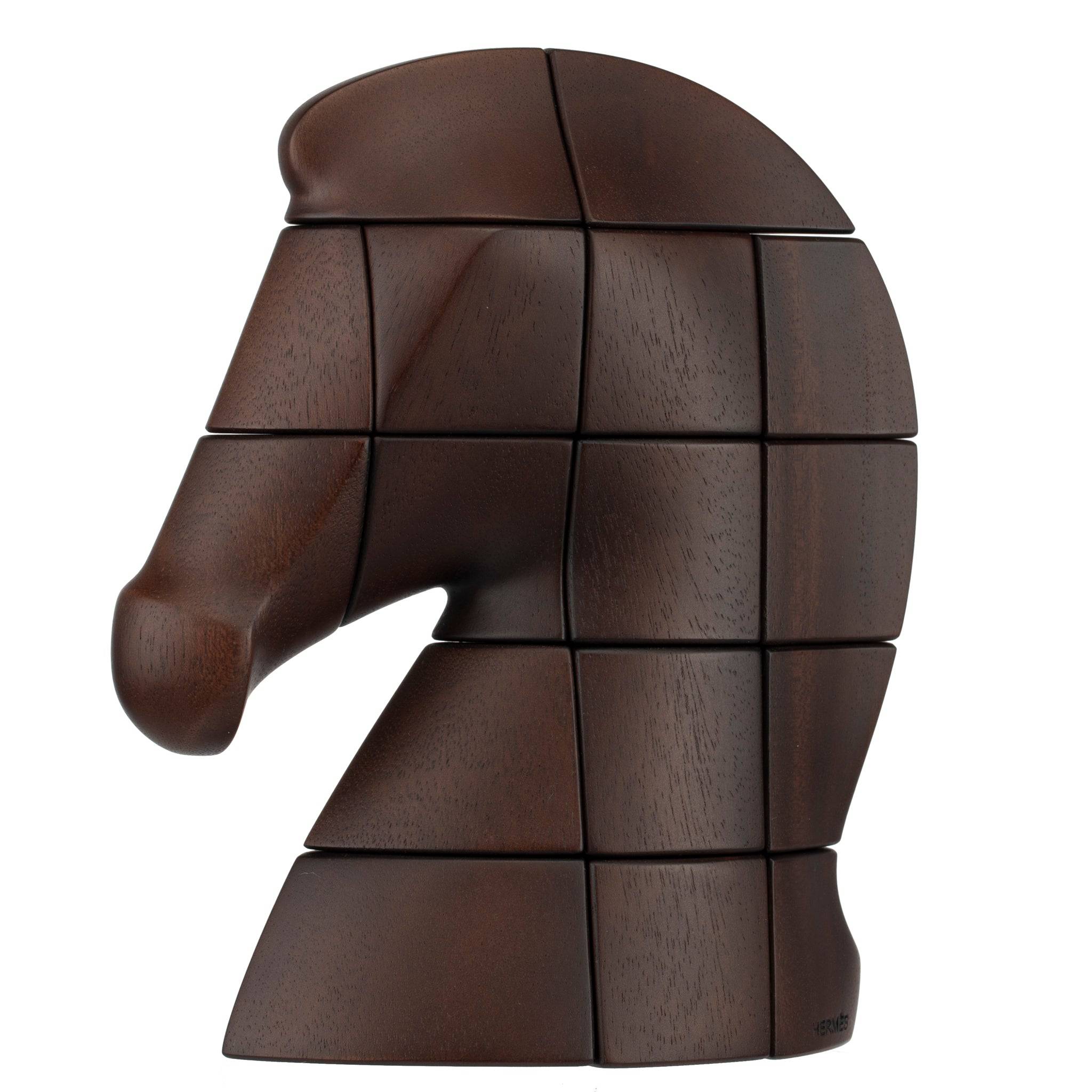 HERMES SAMARCANDE BRAINTEASER PAPER WEIGHT EBONIZED MAHOGANY - On Repeat
