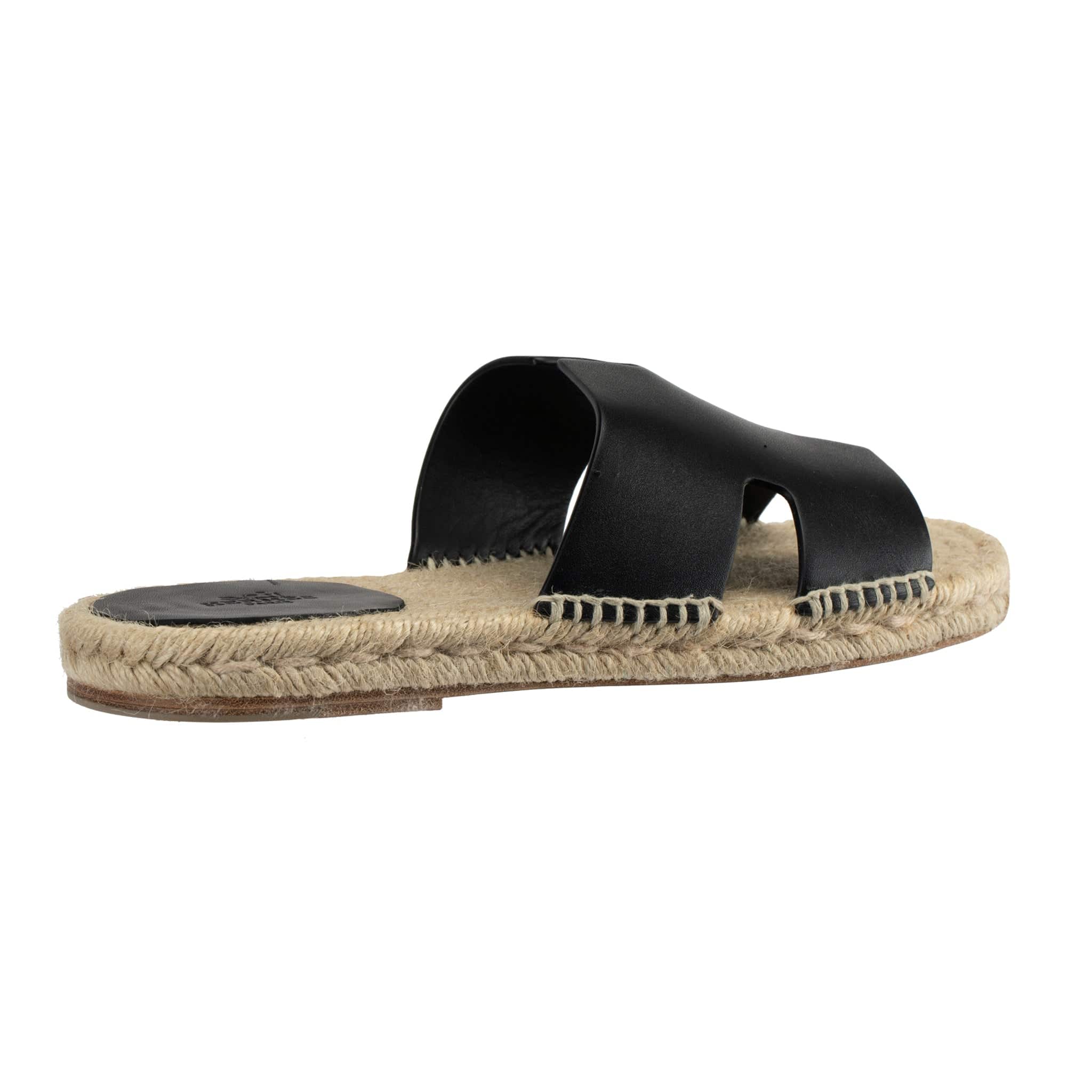 HERMES ANTIGUA ESPADRILLE BLACK - On Repeat