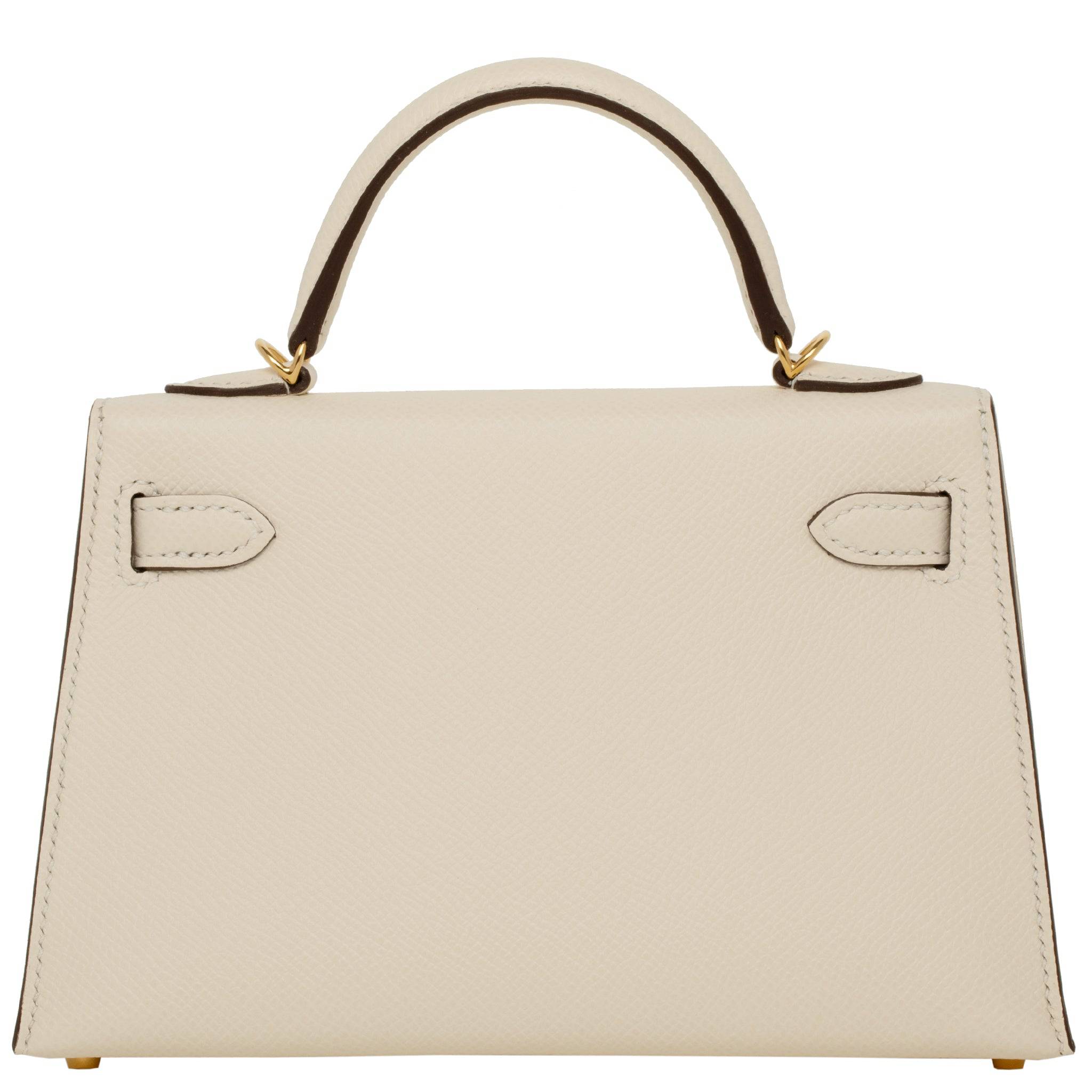 HERMES MINI KELLY II NATA EPSOM LEATHER GOLD HARDWARE - On Repeat