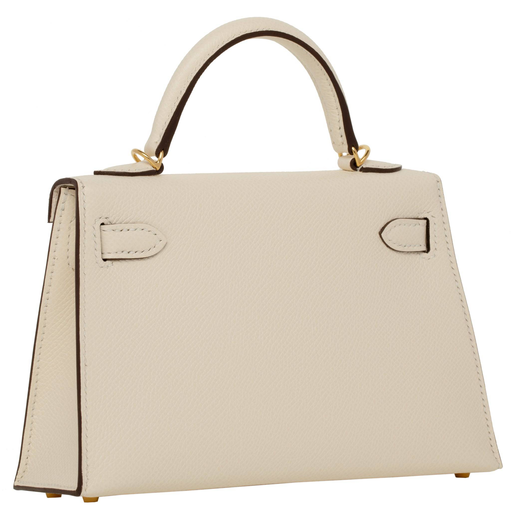 HERMES MINI KELLY II NATA EPSOM LEATHER GOLD HARDWARE - On Repeat