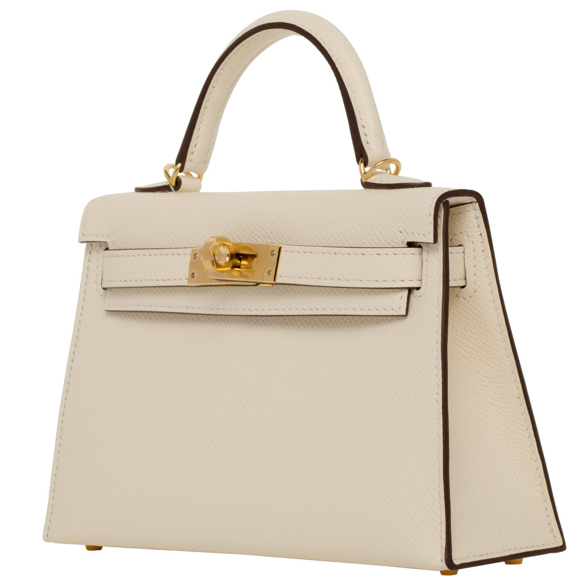 HERMES MINI KELLY II NATA EPSOM LEATHER GOLD HARDWARE - On Repeat