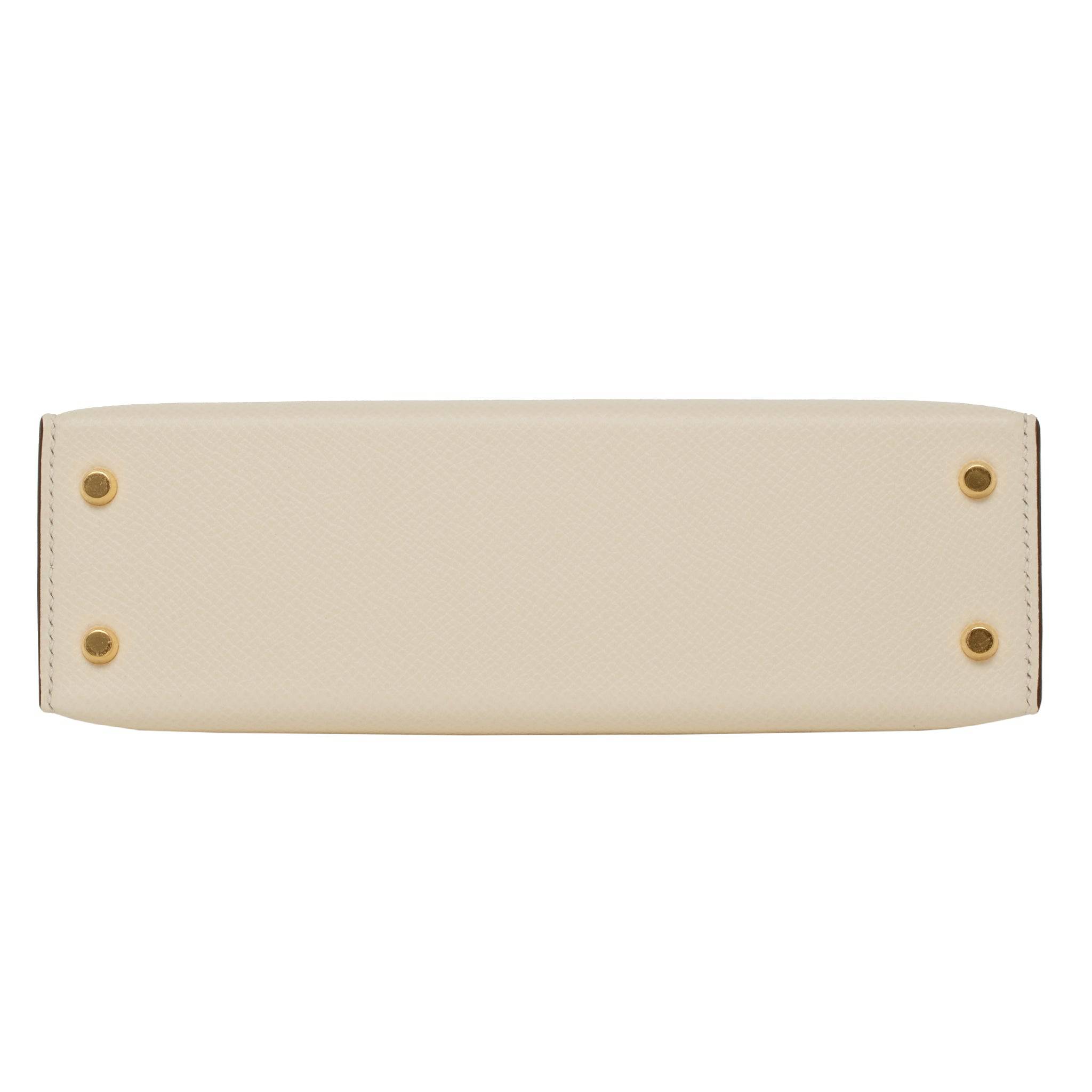 HERMES MINI KELLY II NATA EPSOM LEATHER GOLD HARDWARE - On Repeat