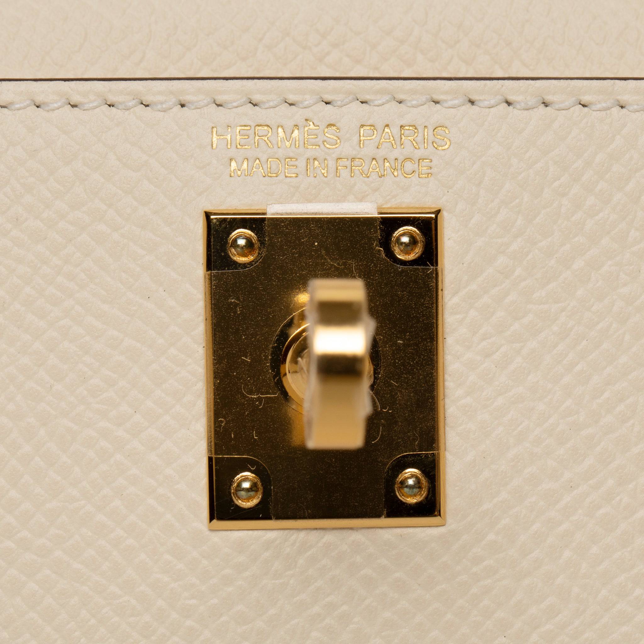 HERMES MINI KELLY II NATA EPSOM LEATHER GOLD HARDWARE - On Repeat