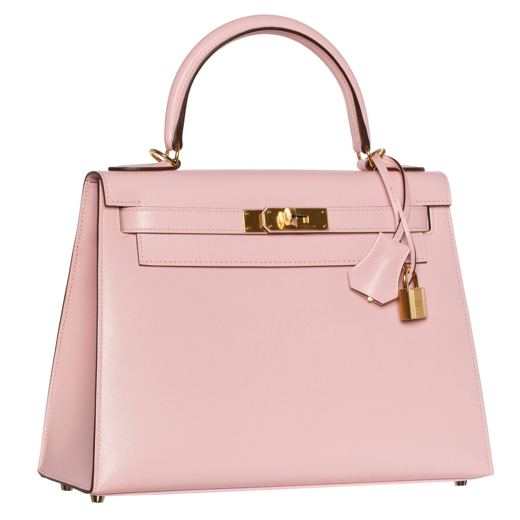 HERMES KELLY 28CM ROSE SAKURA TADELAKT LEATHER GOLD HARDWARE - On Repeat