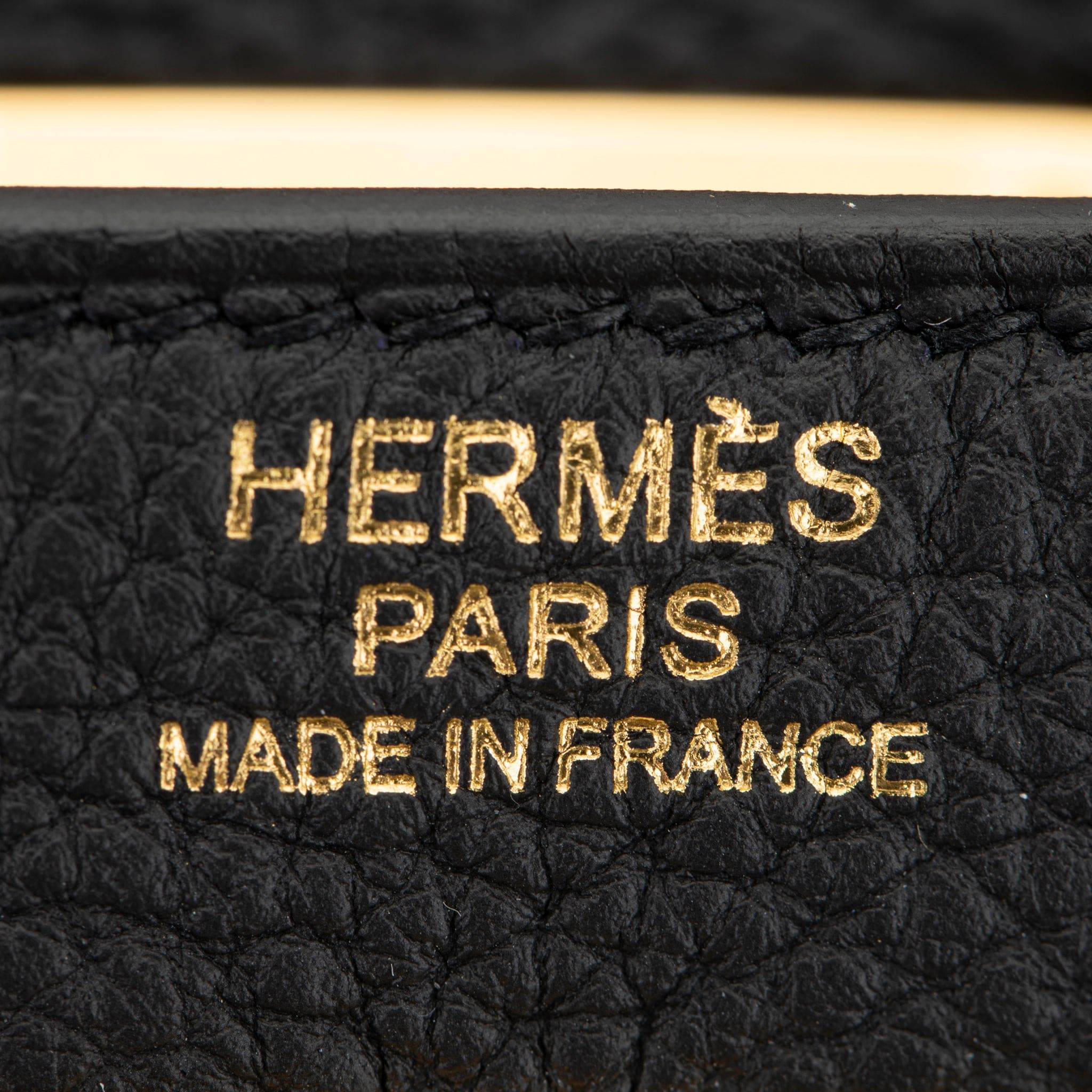 HERMES KELLY 32CM RETOURNE BLACK TOGO LEATHER GOLD HARDWARE - On Repeat