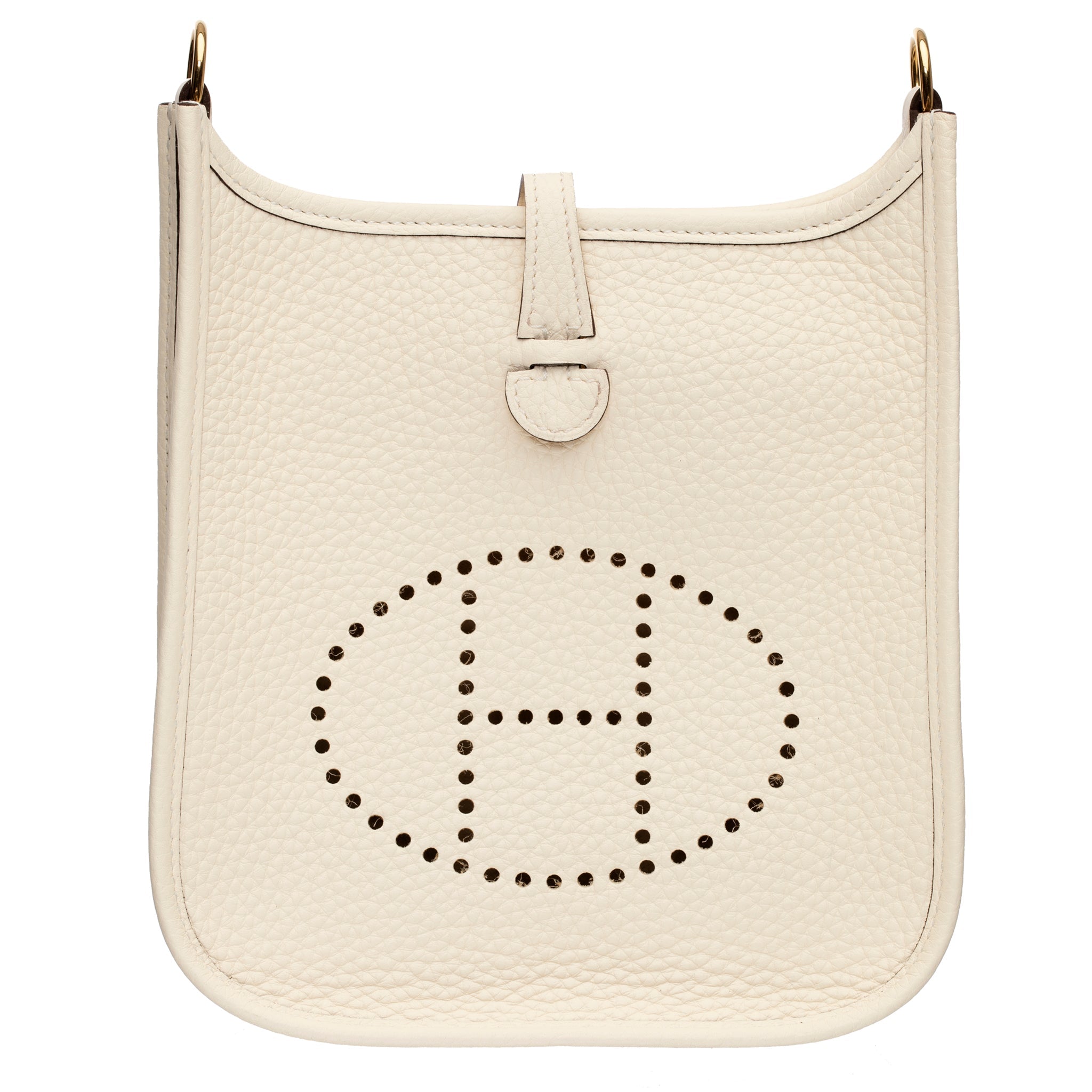 HERMES EVELYNE 16CM NATA CLEMENCE LEATHER GOLD HARDWARE - On Repeat